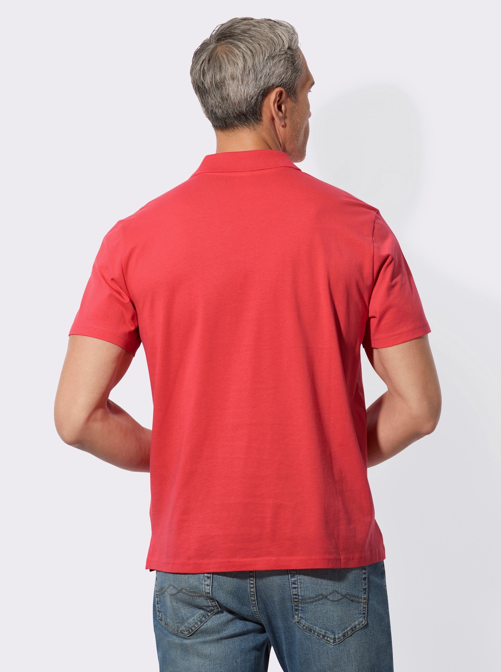 Poloshirt met knoopsluiting - langoustine