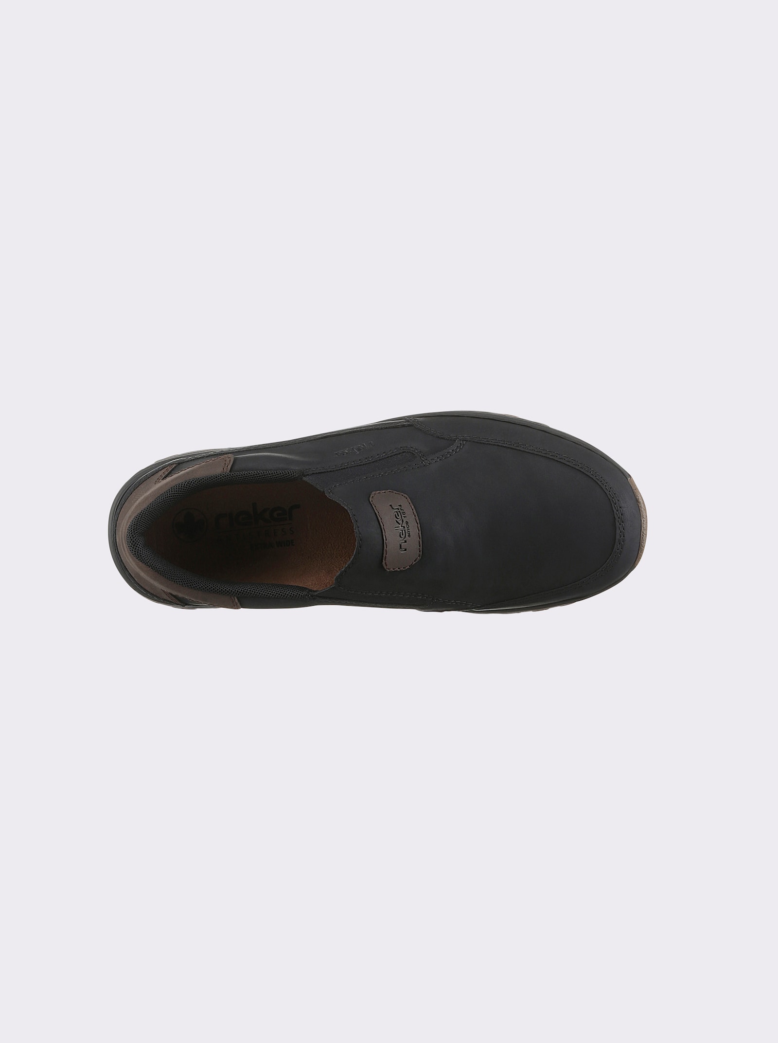 Rieker Slipper mit Wechselfußbett - schwarz