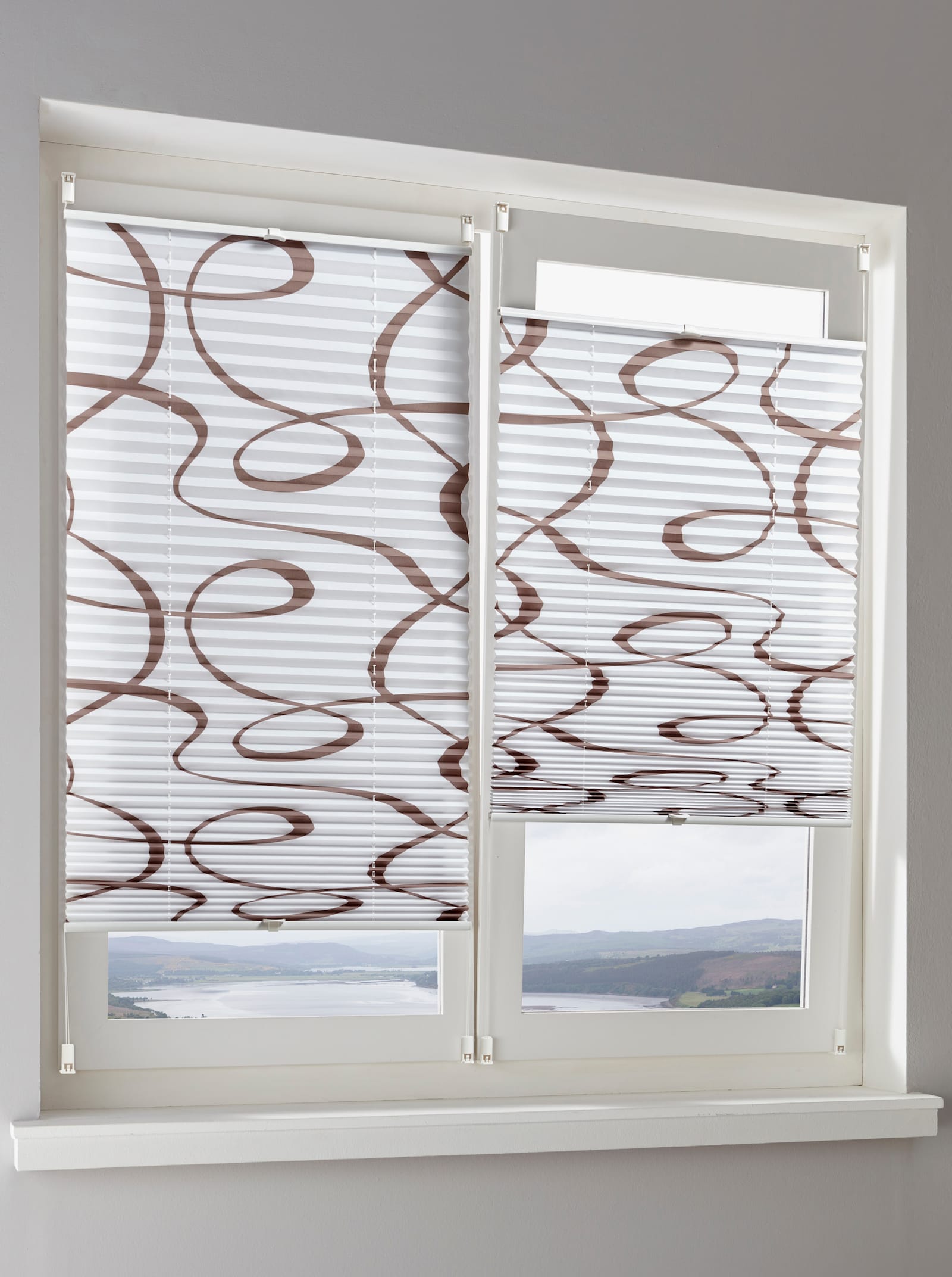 heine home Plissee-Jalousie - weiß-braun