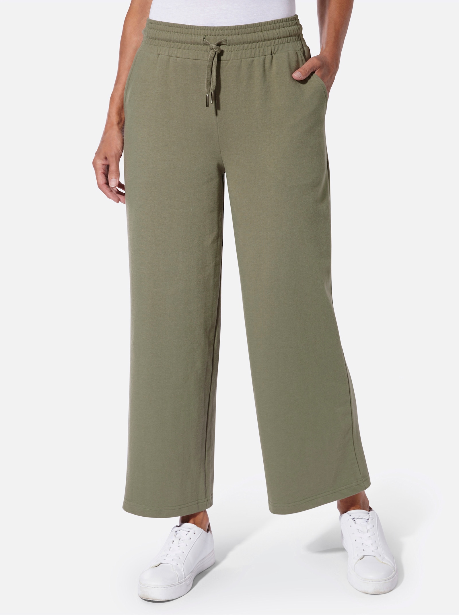 Sweathose mit Rundum-Dehnbund - khaki