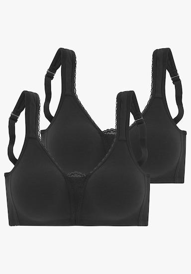 petite fleur Soft-beha - 2xzwart