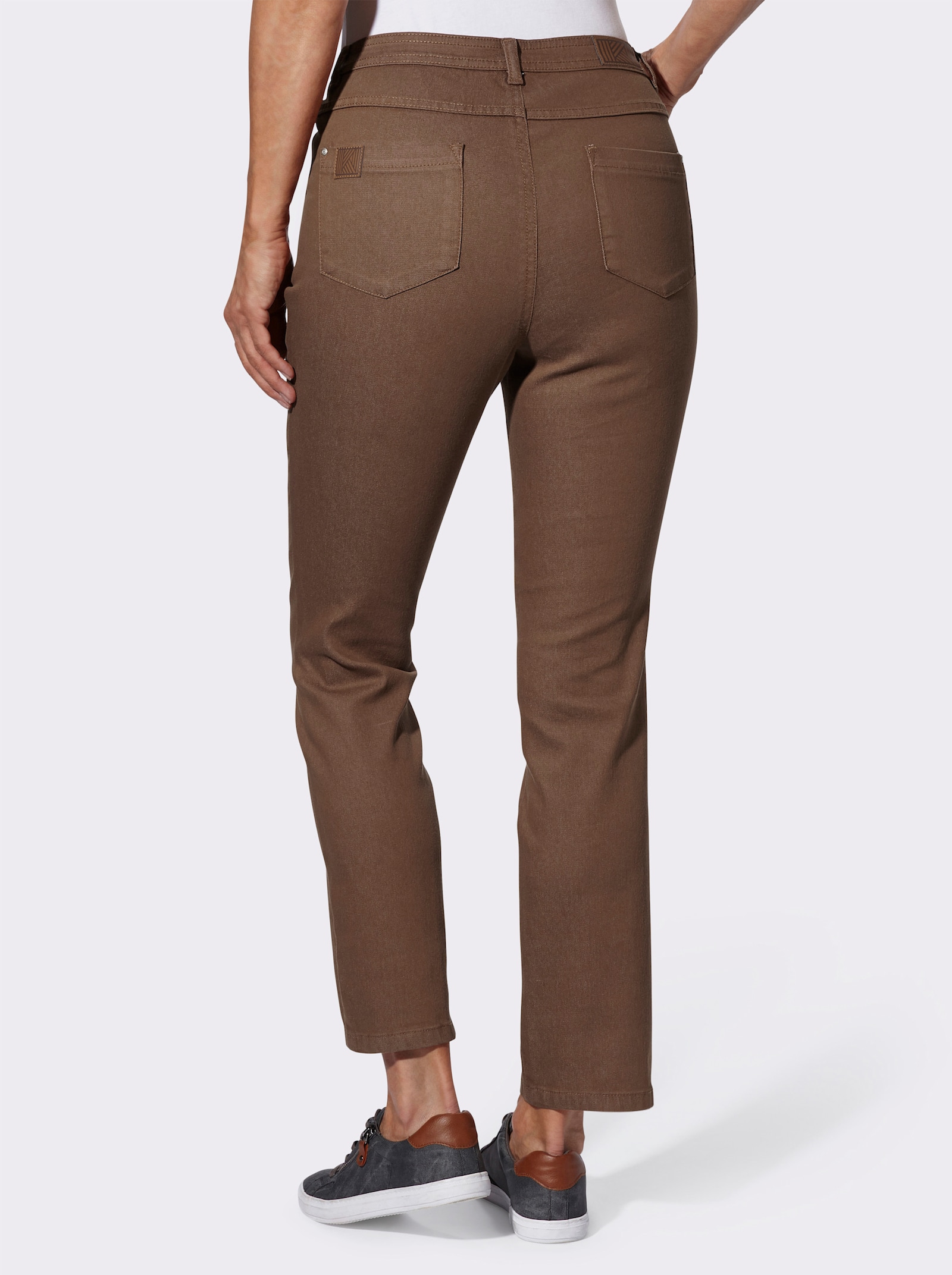 Jeans in 5-pocketsmodel - brown-denim