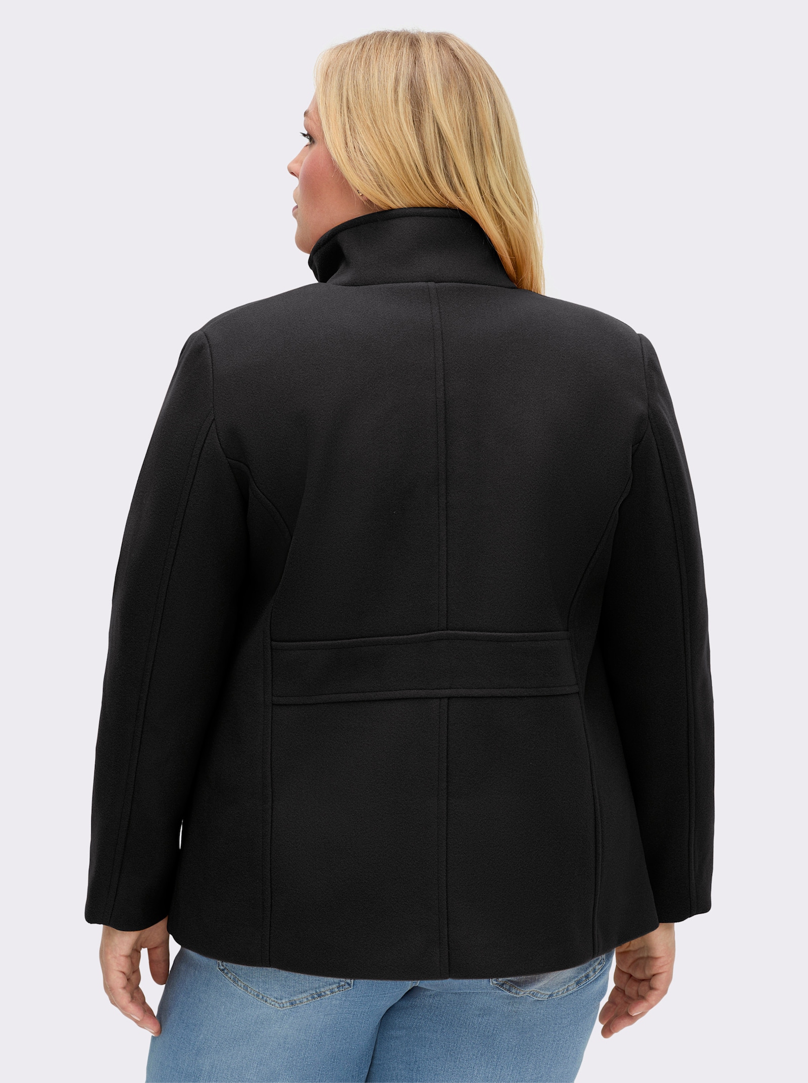 Jacke mit Schmuckknöpfen - schwarz