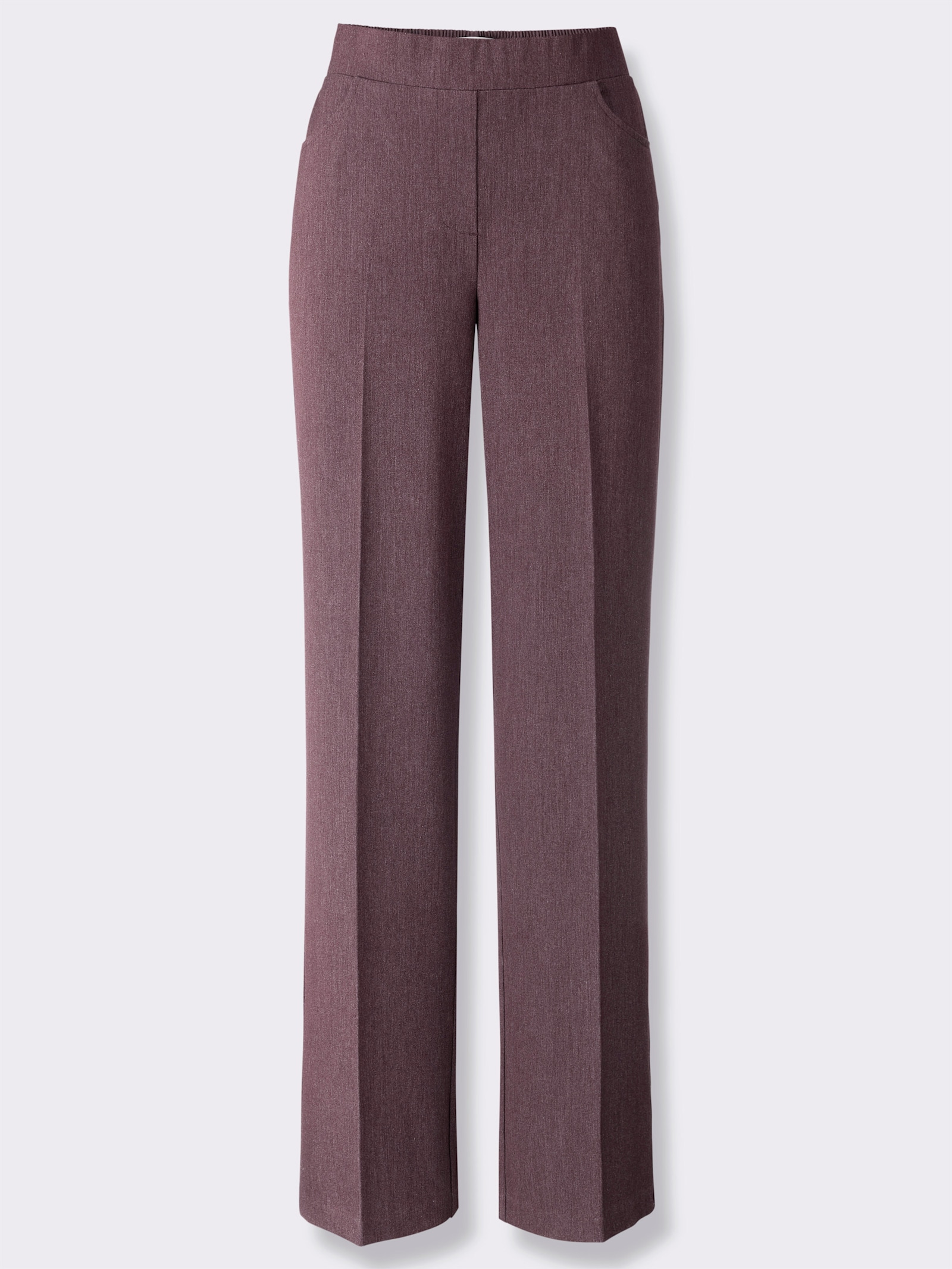 heine Hosen mit Bügelfalte - burgund-meliert