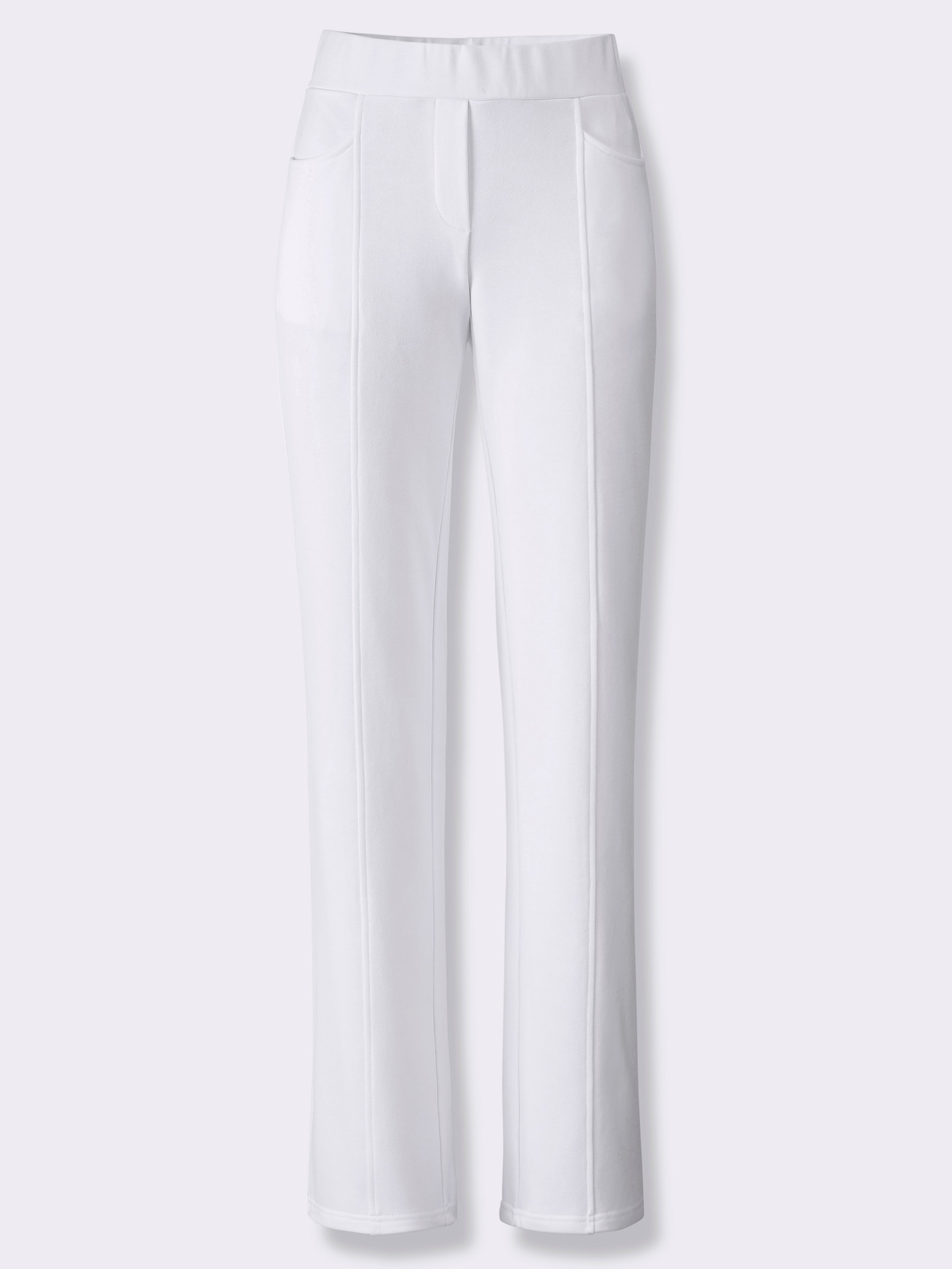 heine Sweathose mit 2 Gesäßtaschen - weiß