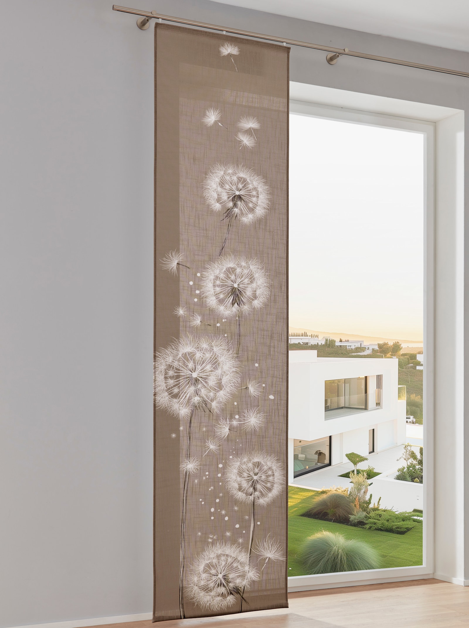 heine home Schiebevorhang - braun-weiss