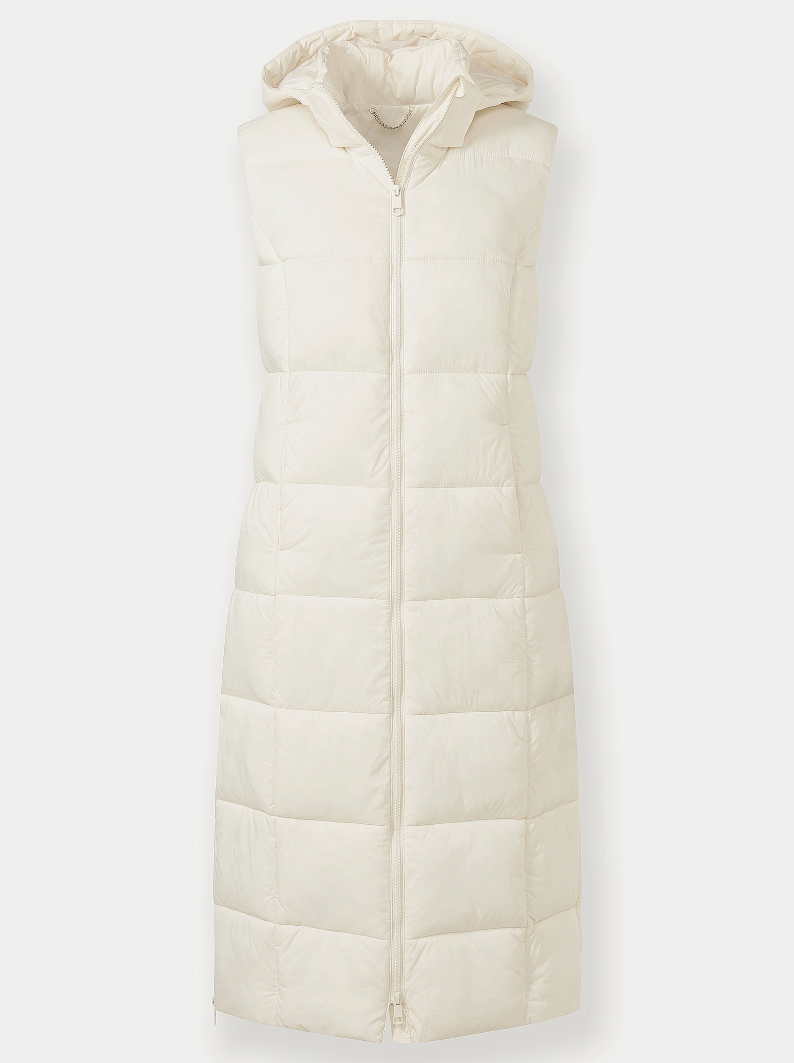 heine Gilet long avec matelassage - couleur ivoire