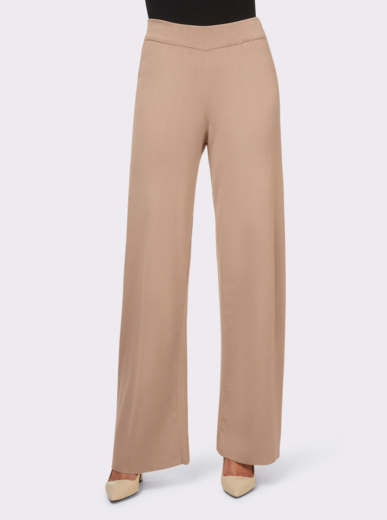 heine Pantalon en tricot - beige