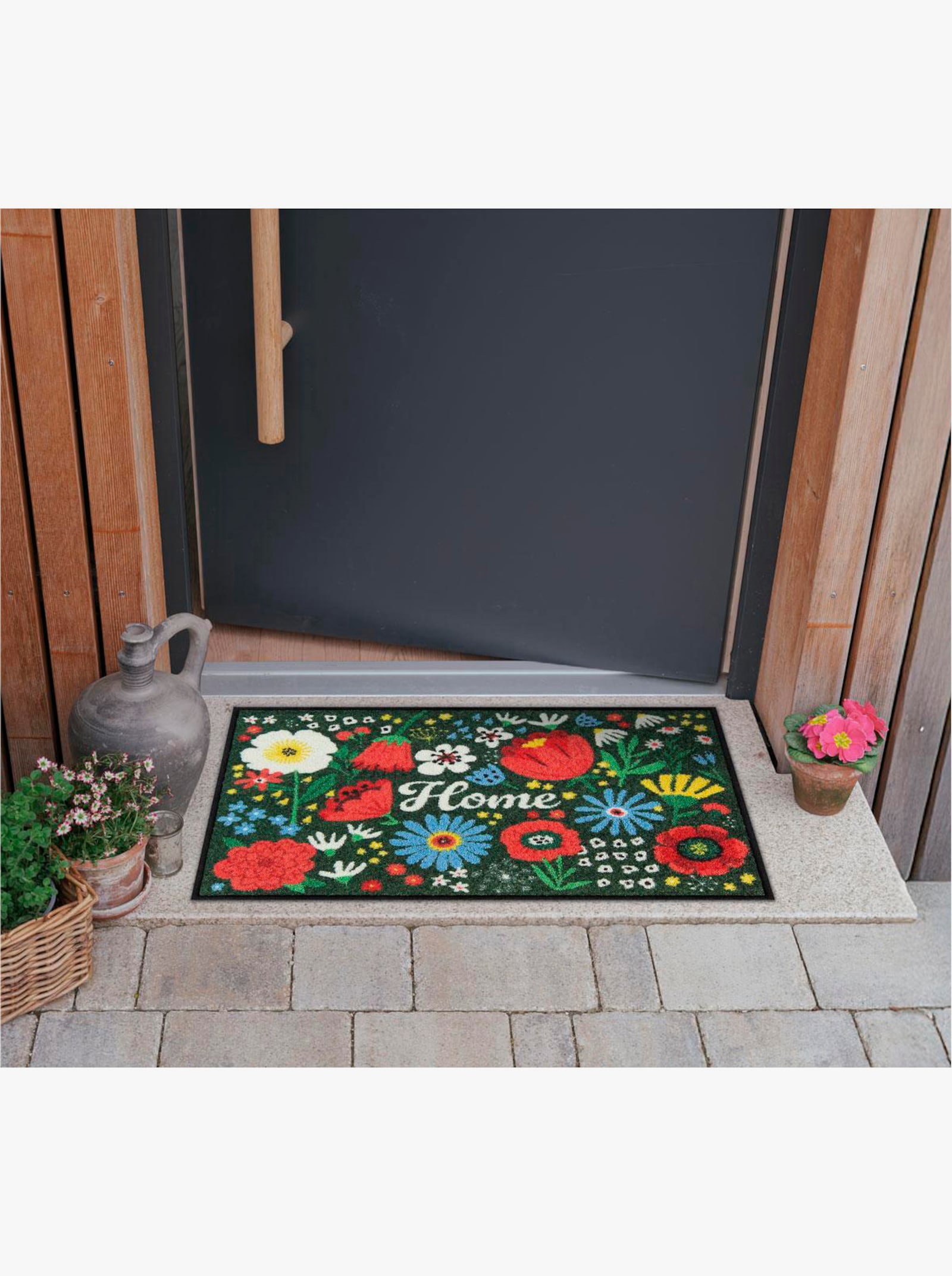 Salonloewe Fußmatte - dunkelgrün-bedruckt