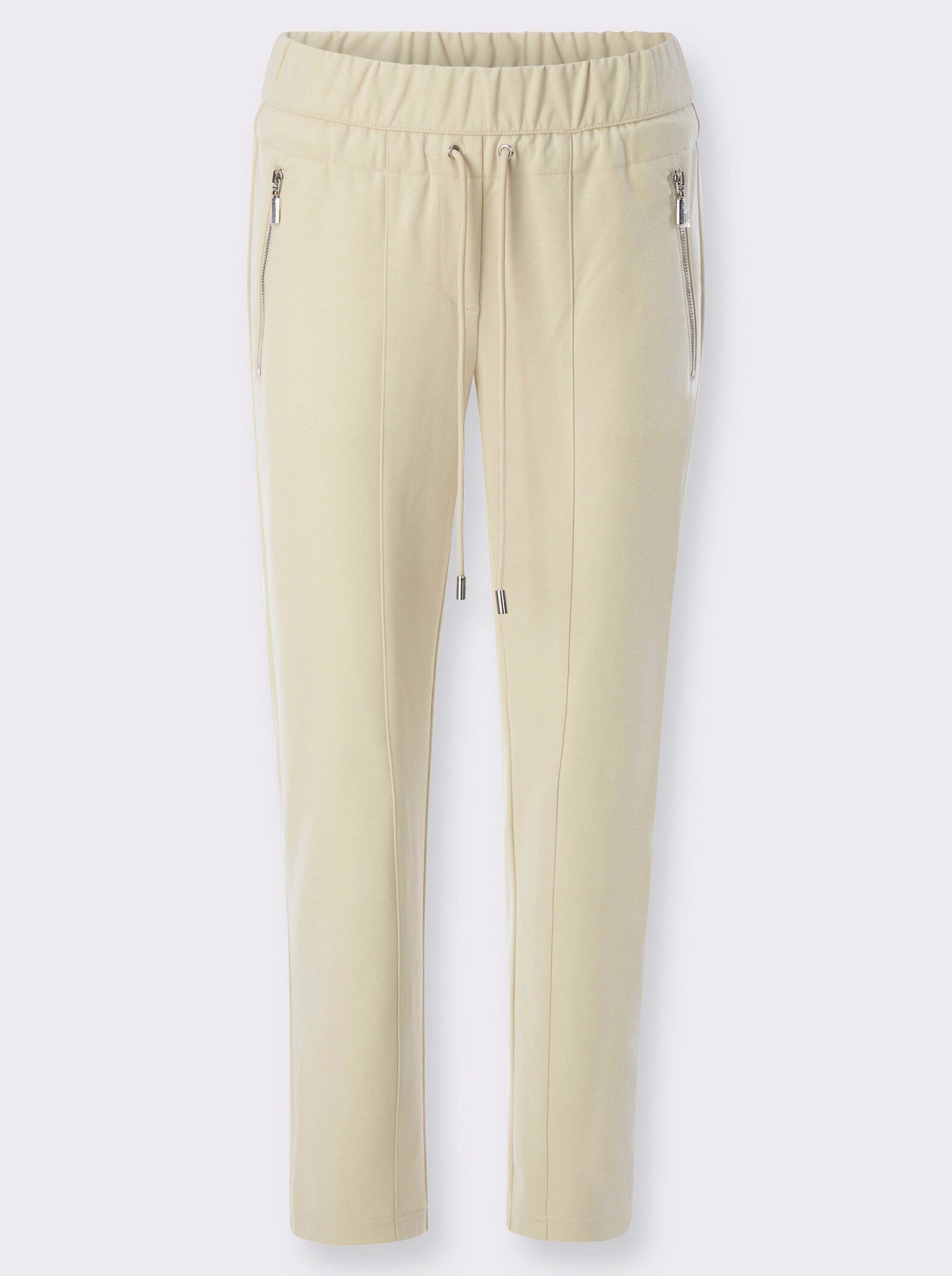 7/8 kalhoty s dělicím švem - písková