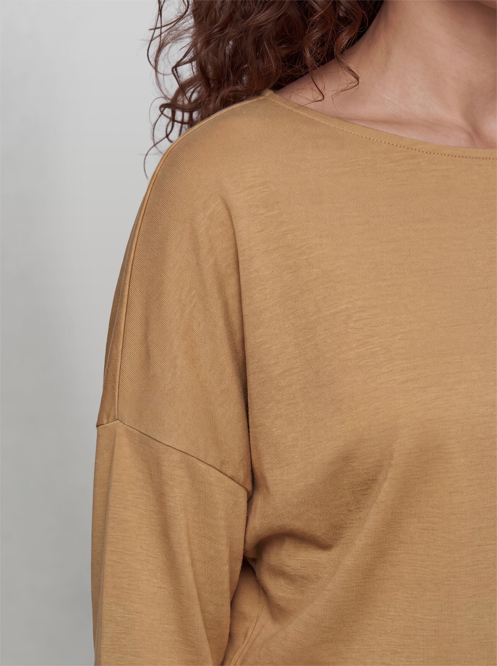 heine 3/4-Arm-Shirt mit Leinen - camel
