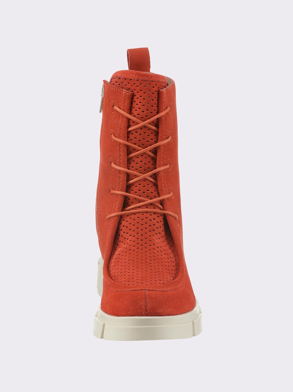 heine Bottines à lacets - rouge