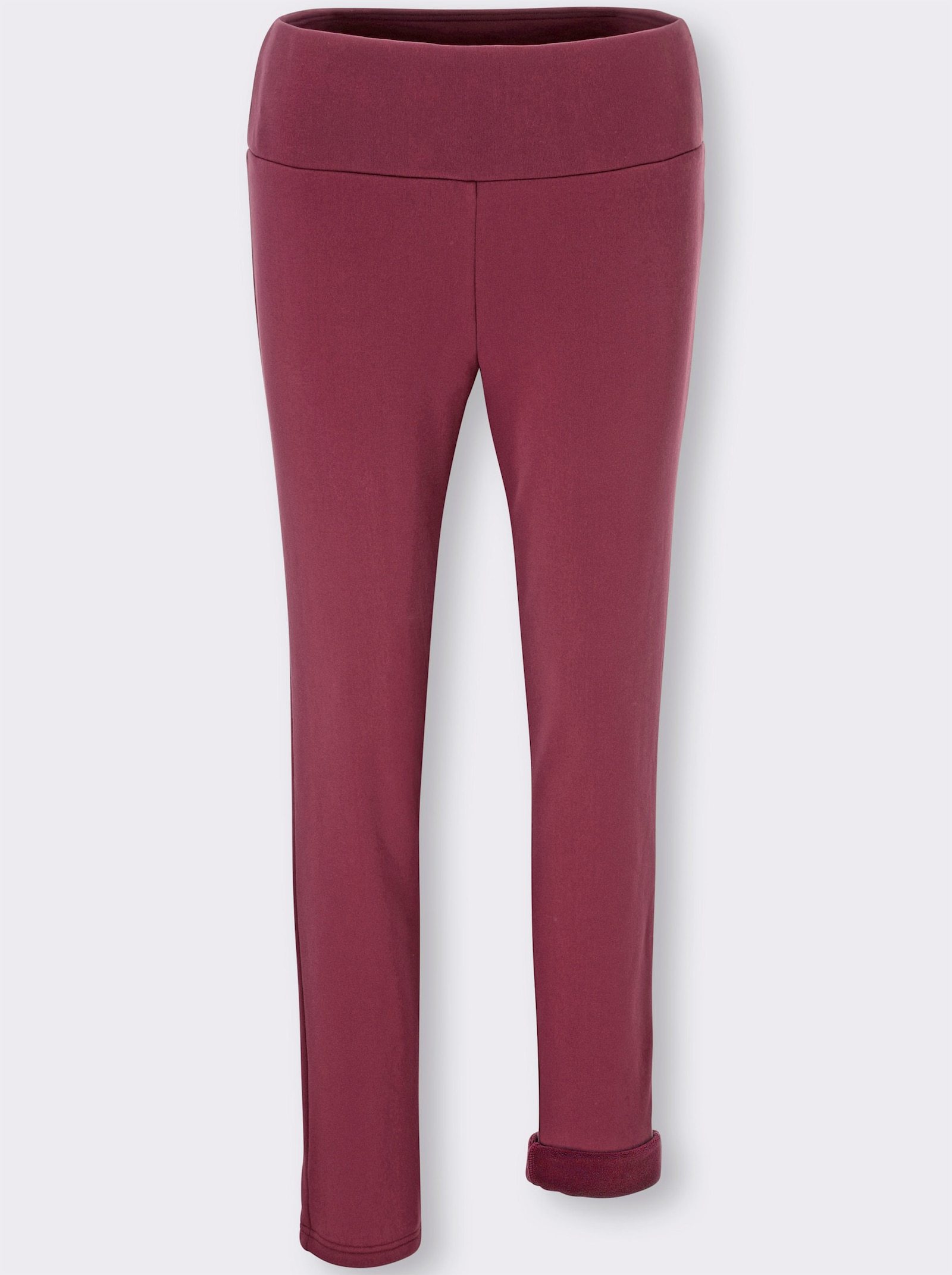 Thermoleggings mit Fleece-Futter - bordeaux