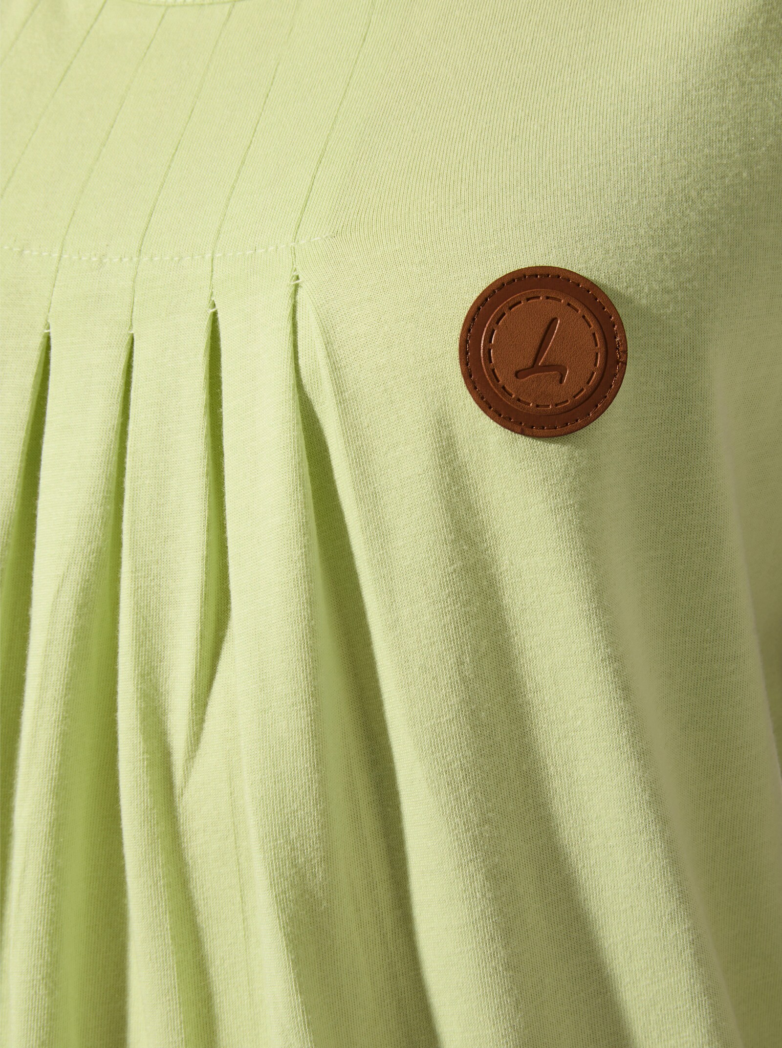 Shirttop mit Biesenverzierung - pistazie