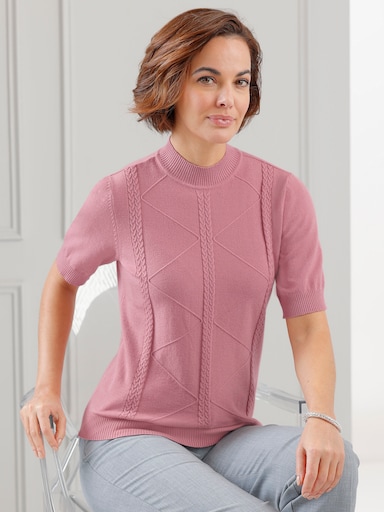 Pullover met korte mouwen - oudroze