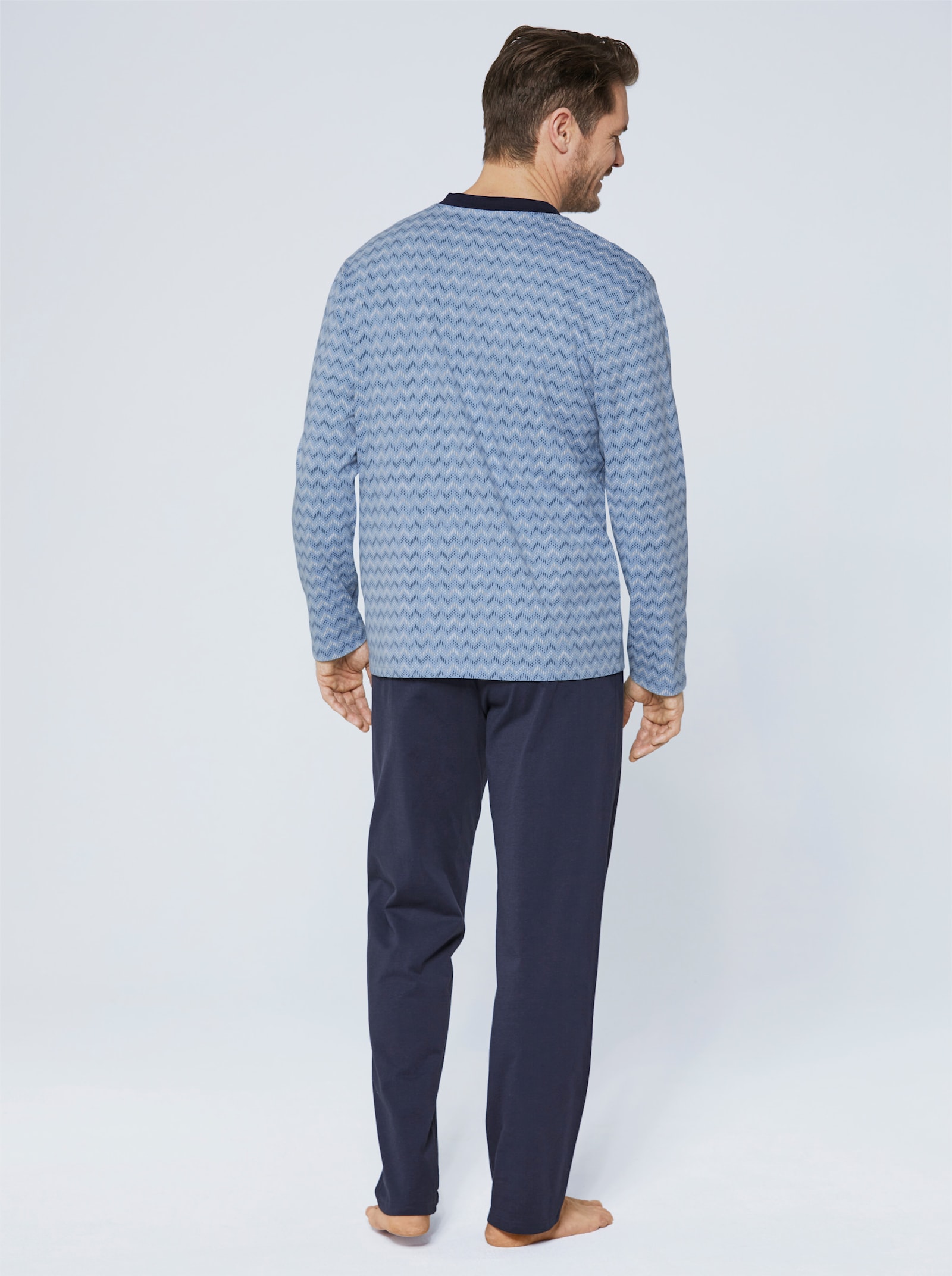 wäschepur men Schlafanzüge - marine + stahlgrau