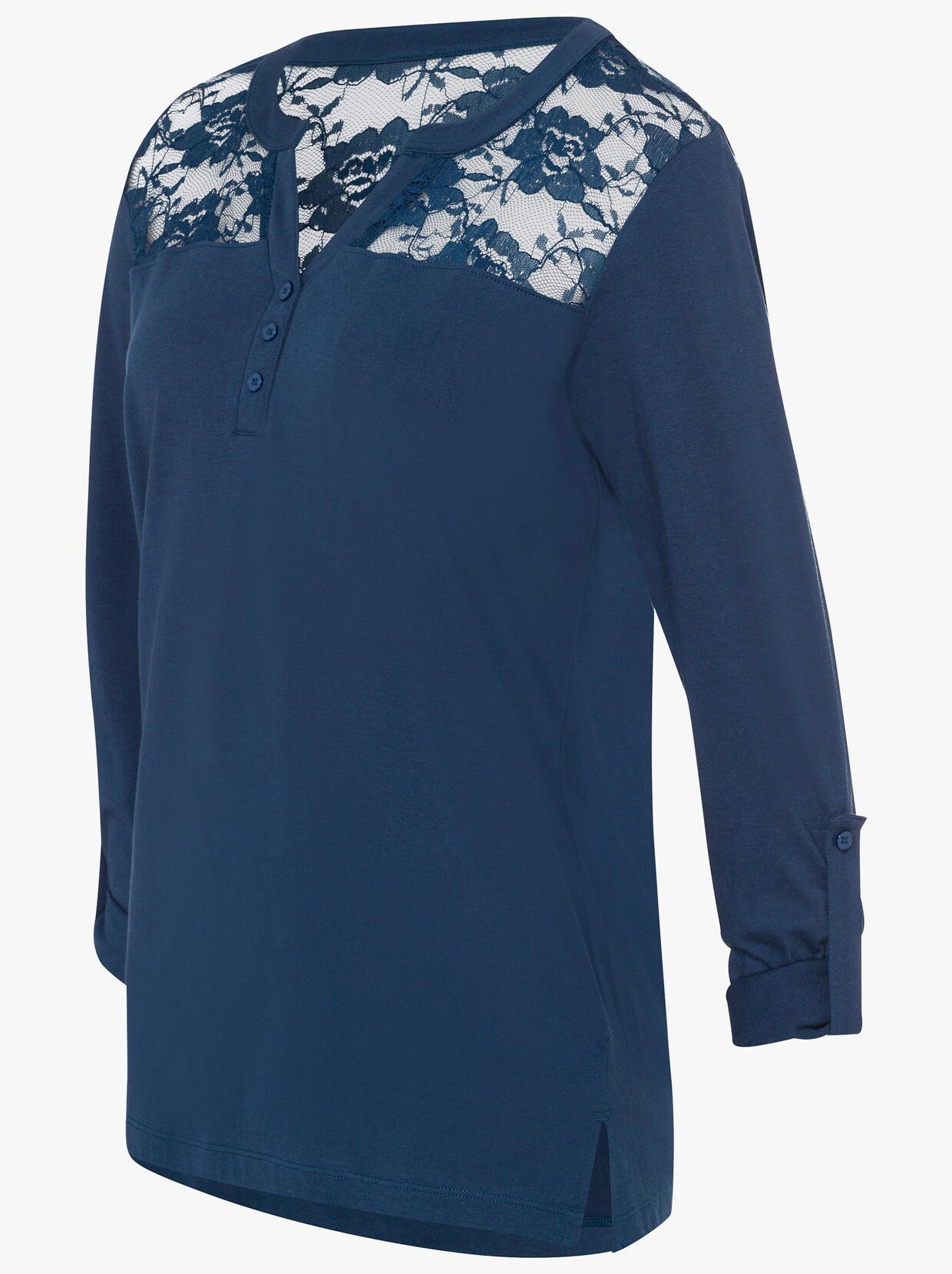 Shirt met lange mouwen - donkerblauw