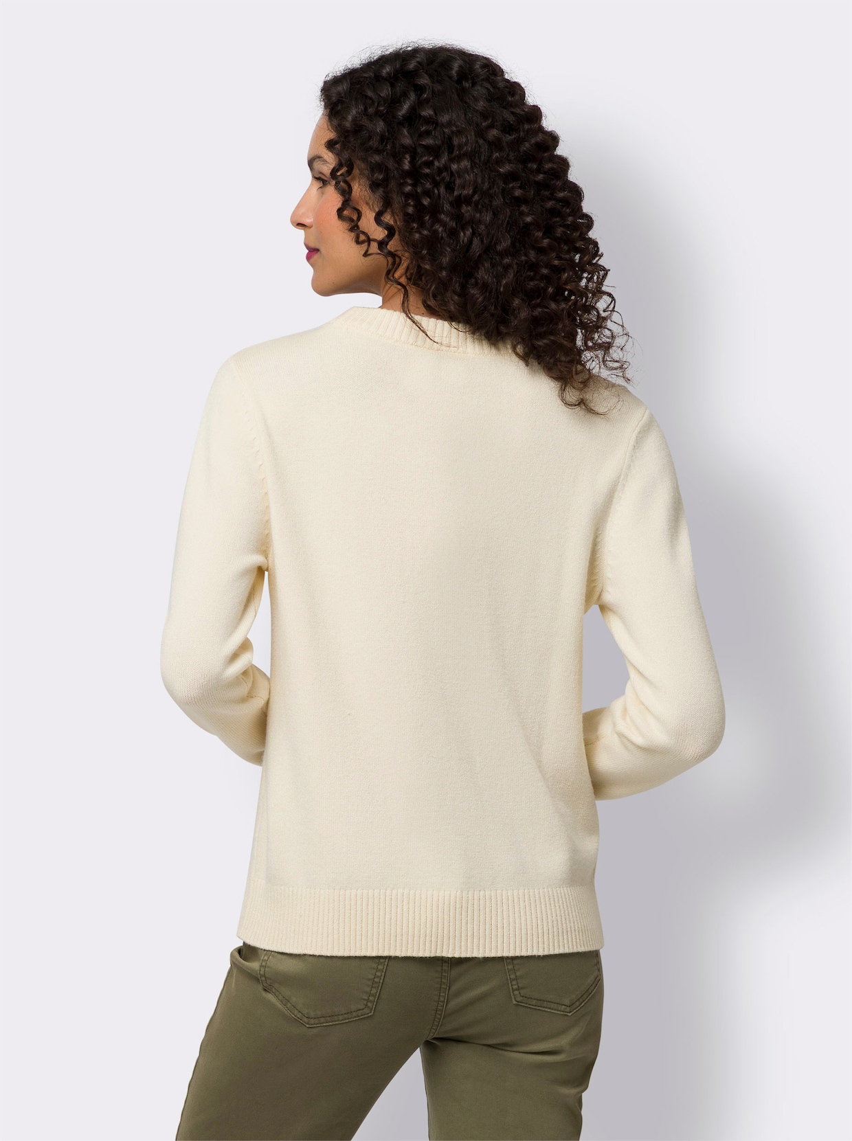 heine Pullover met ronde hals - champagne