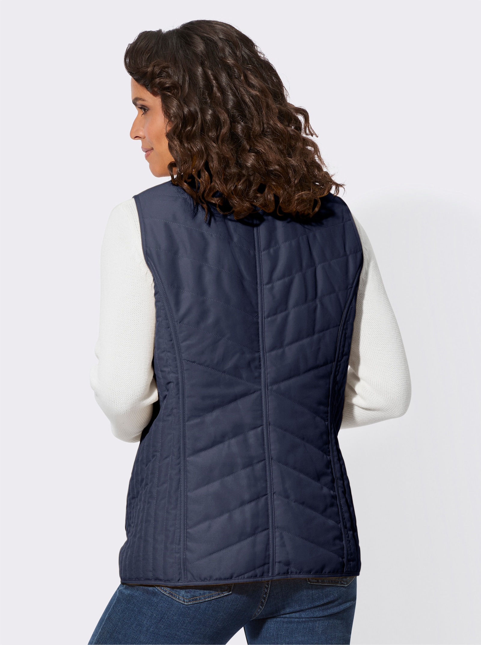 Steppweste mit leichter Wattierung - marine