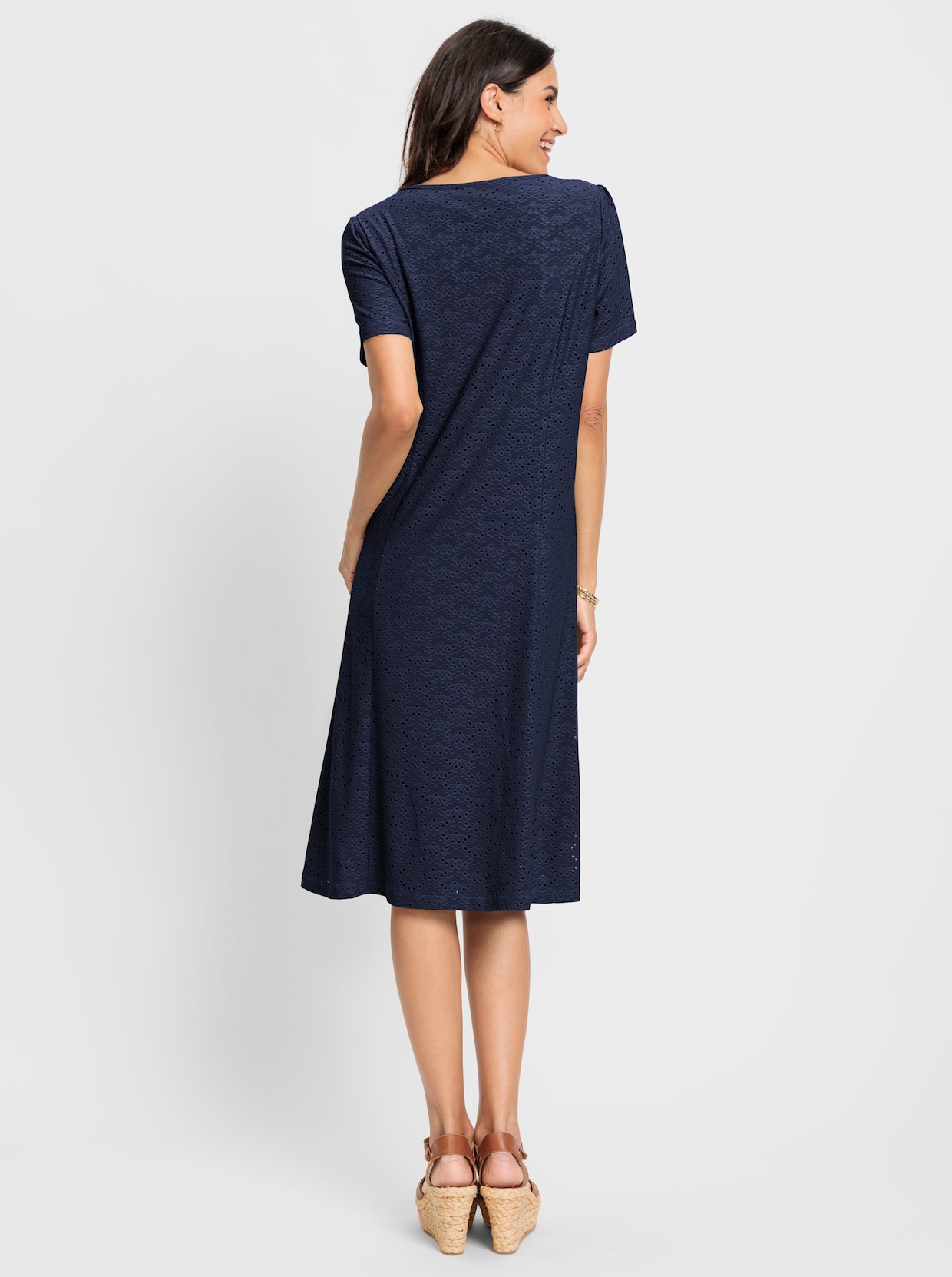 Robe en jersey - marine
