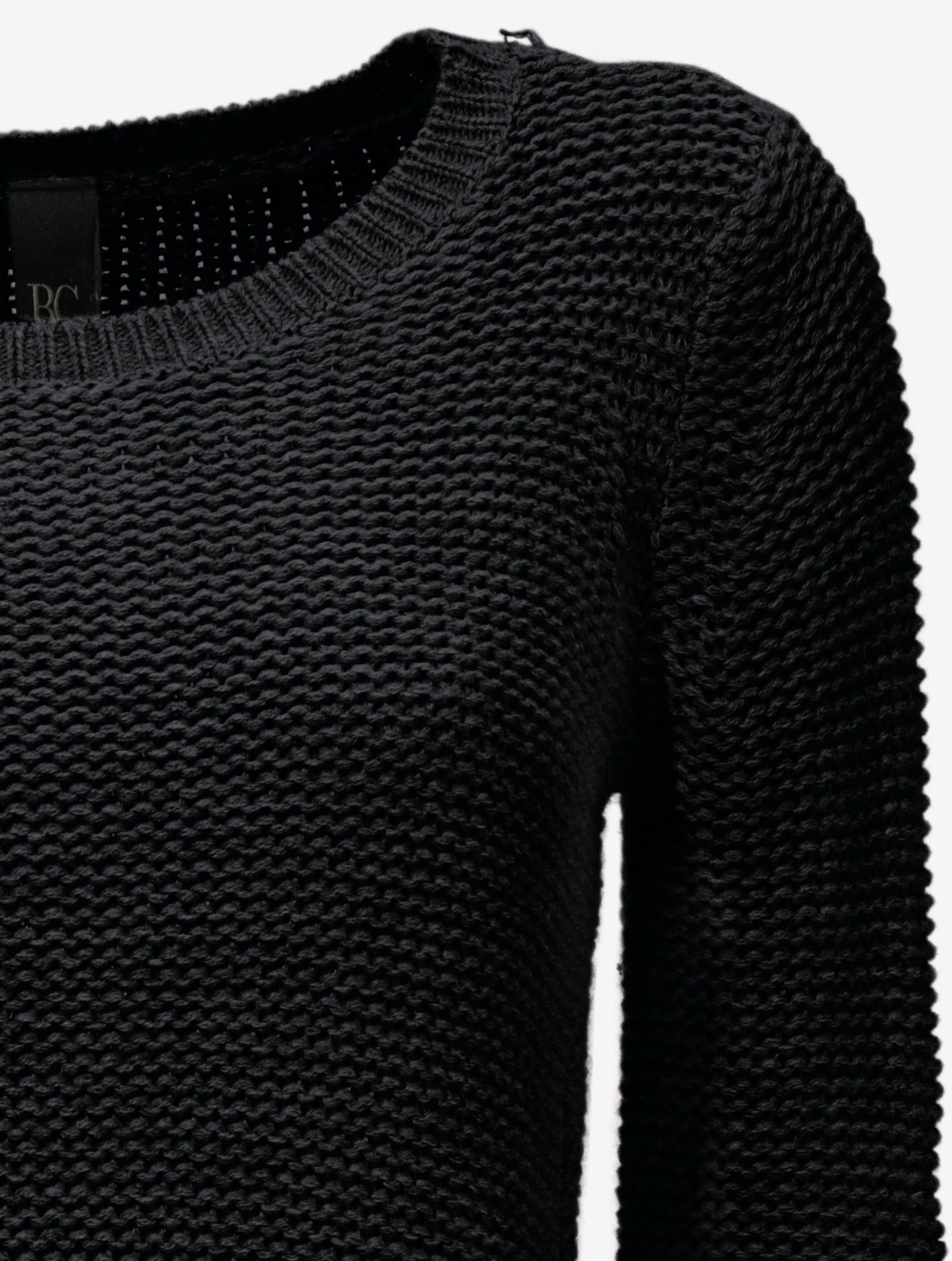 heine Strickpullover in asymmetrischer Form - schwarz