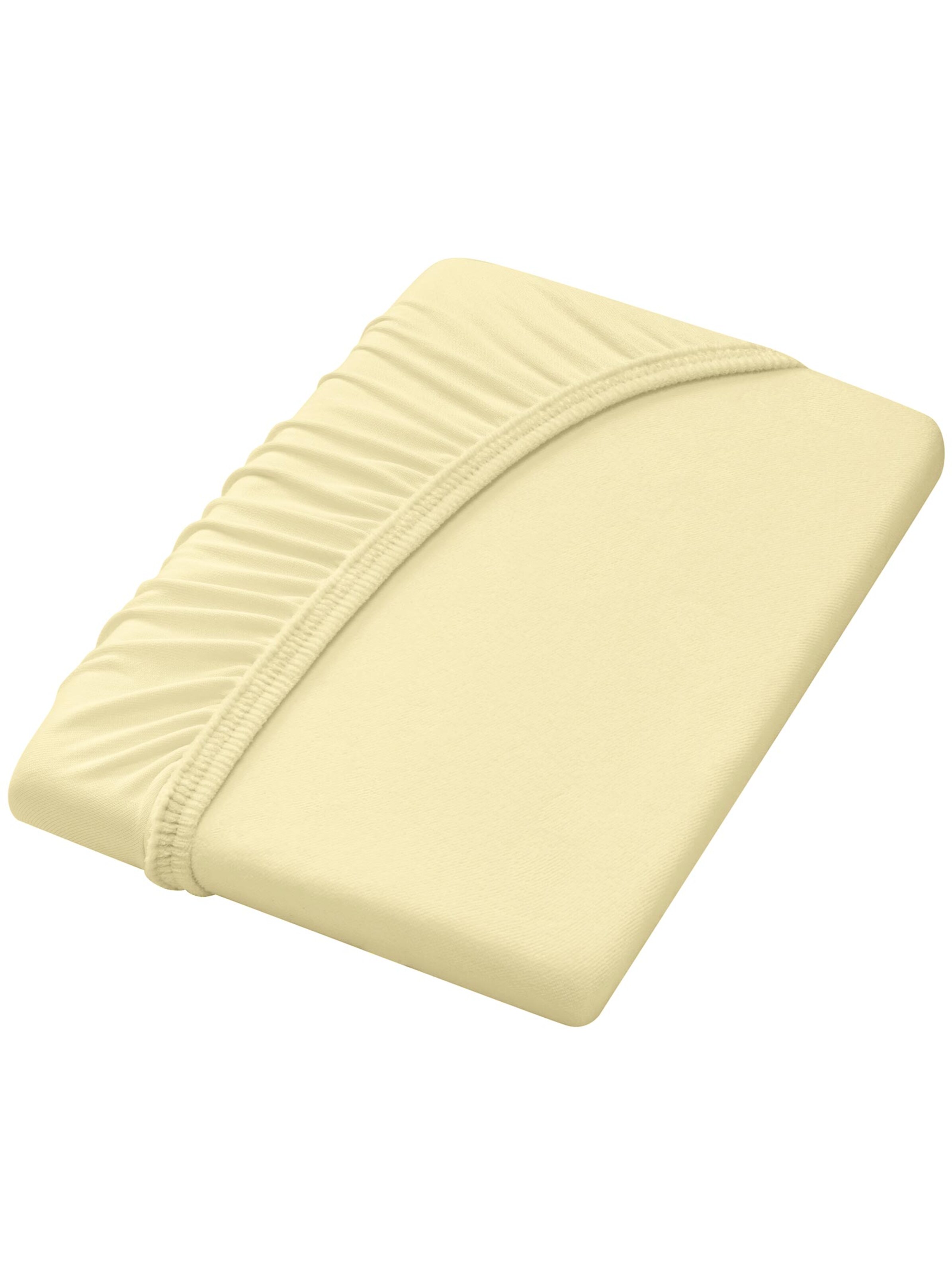 Spannbetttuch - vanillegelb