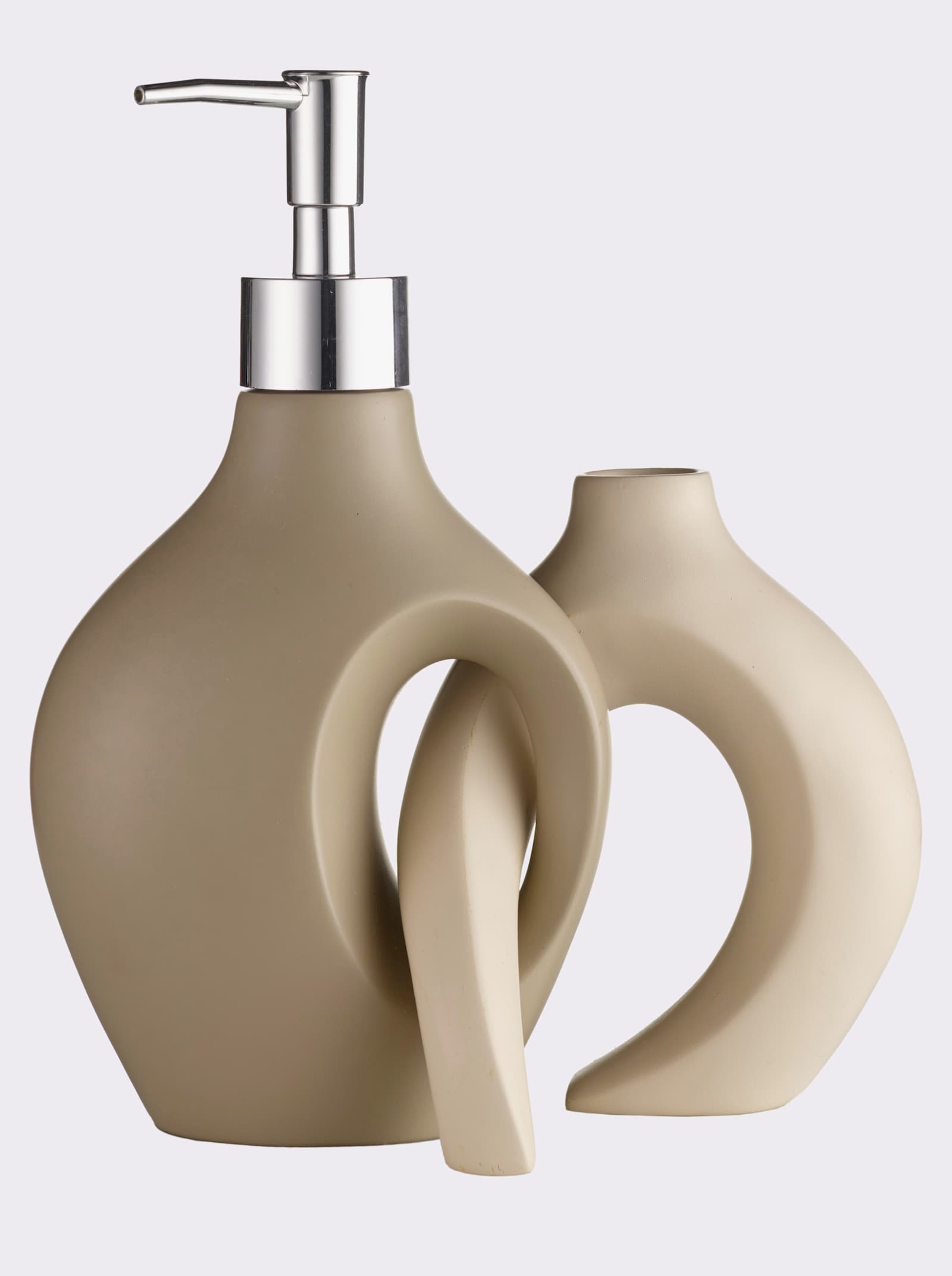Impressionen Bad-Accessoires - taupe-ecru