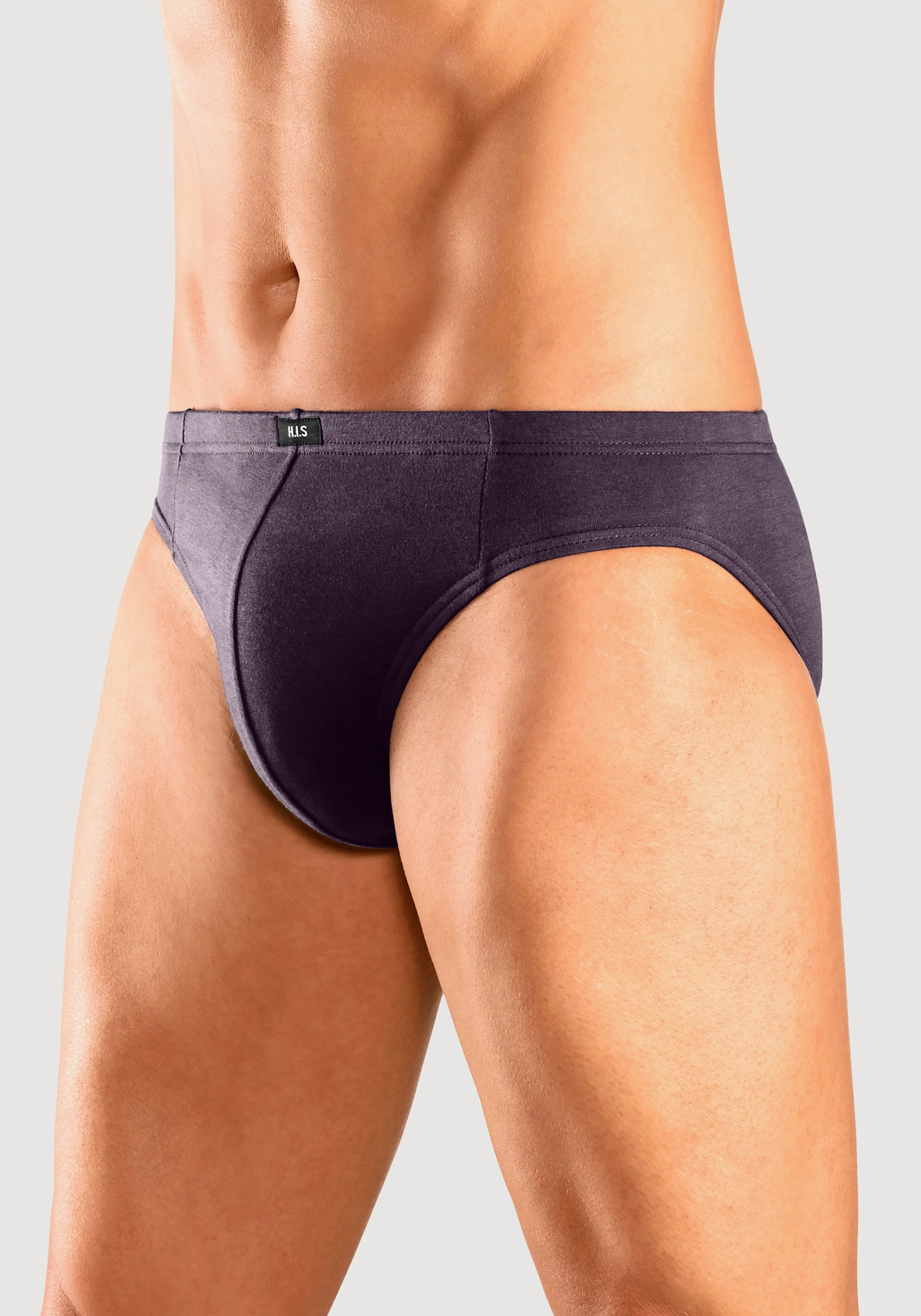 H.I.S Slip - weiss, grau-meliert, blau, blau-grün, anthrazit, aubergine, schwarz