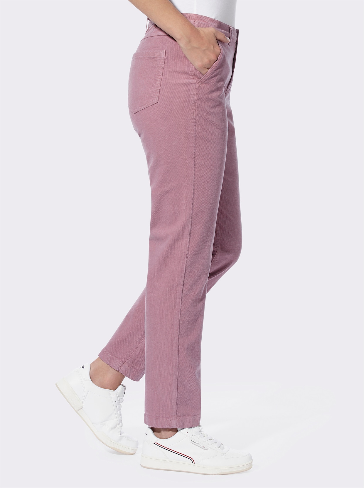 heine Pantalon en velours côtelé - mauve