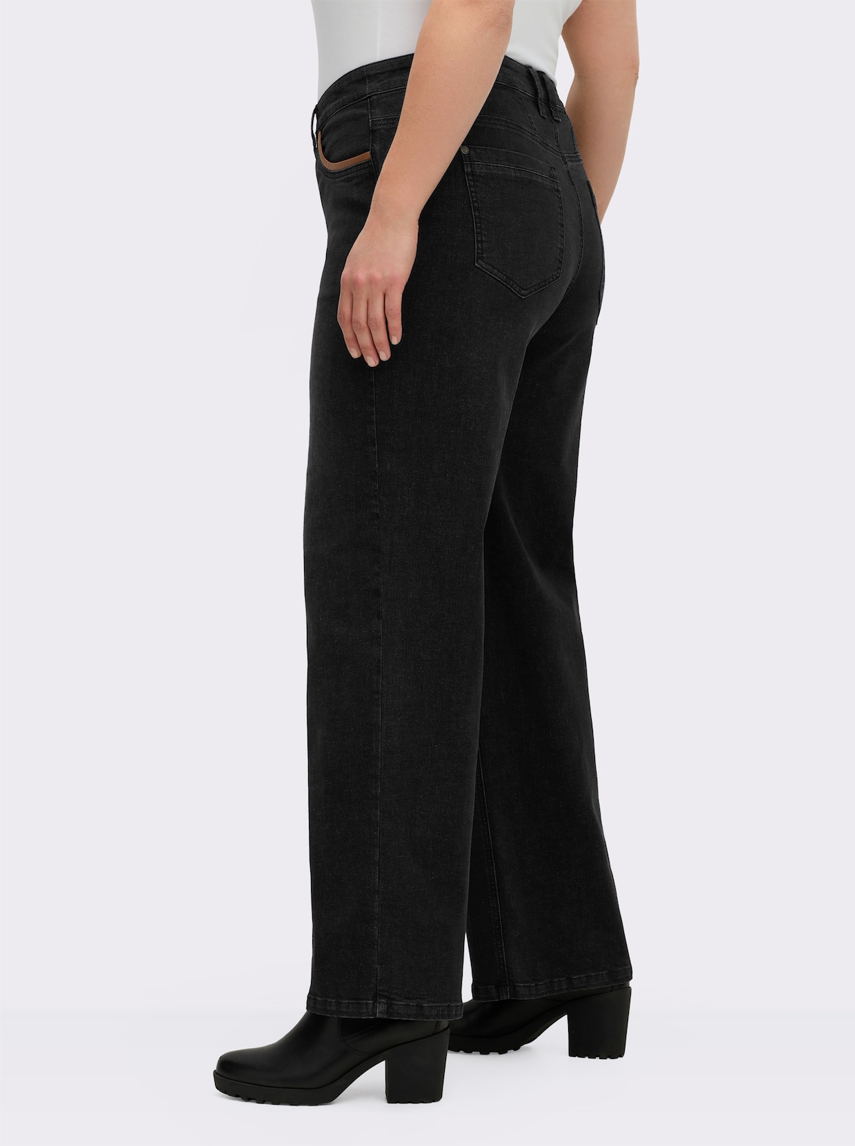 sheego jeans - black denim
