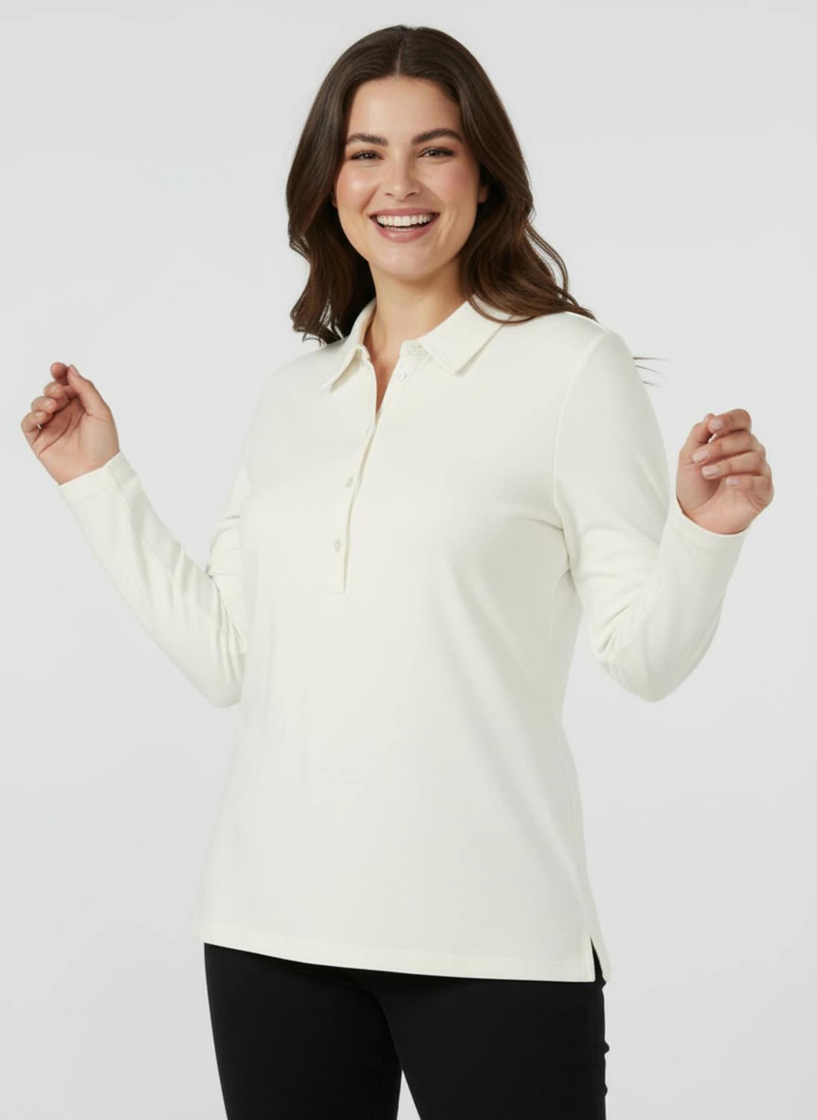 Poloshirt aus Baumwoll-Qualität - ecru