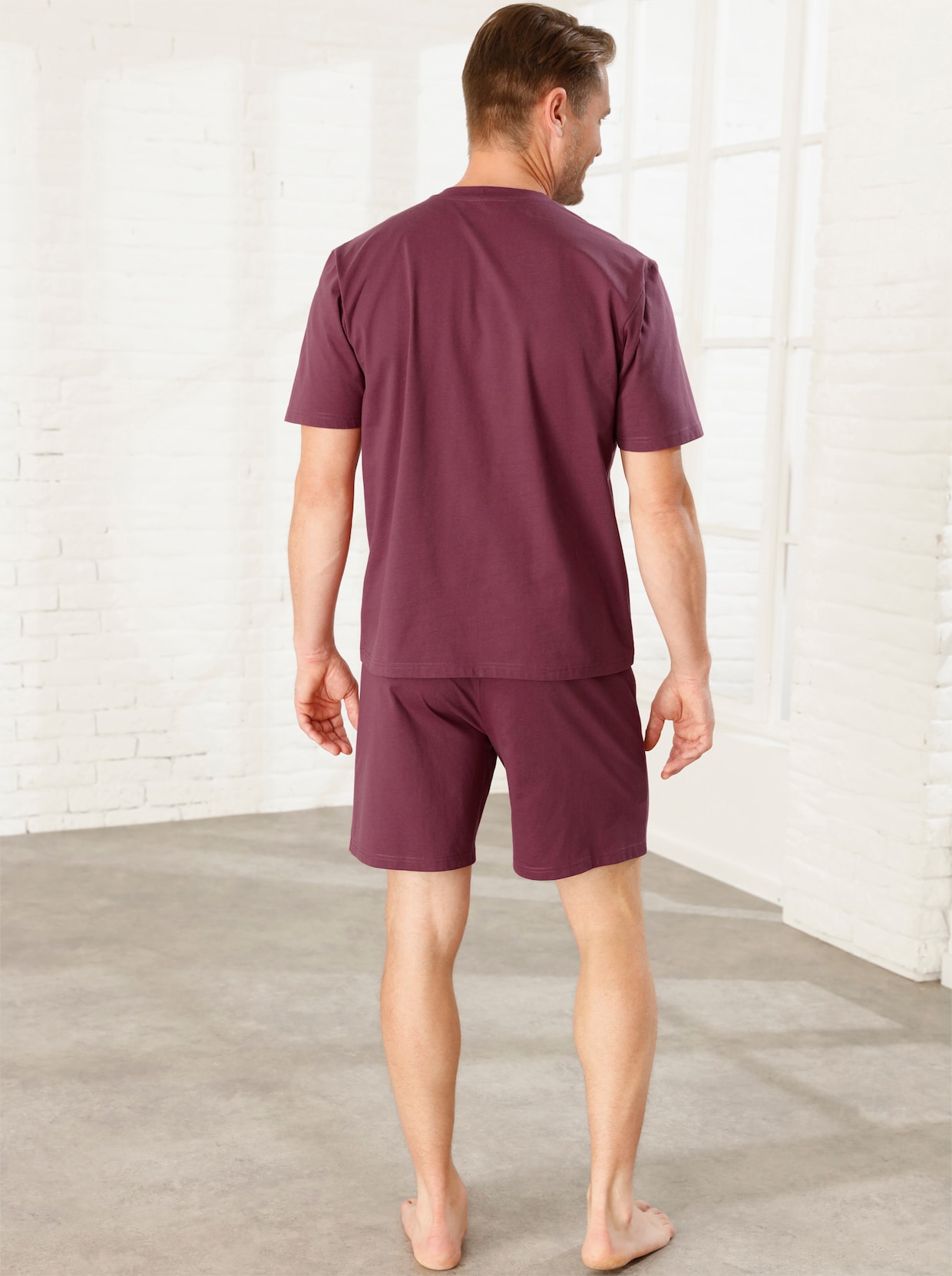 Shorty - marine + bordeaux