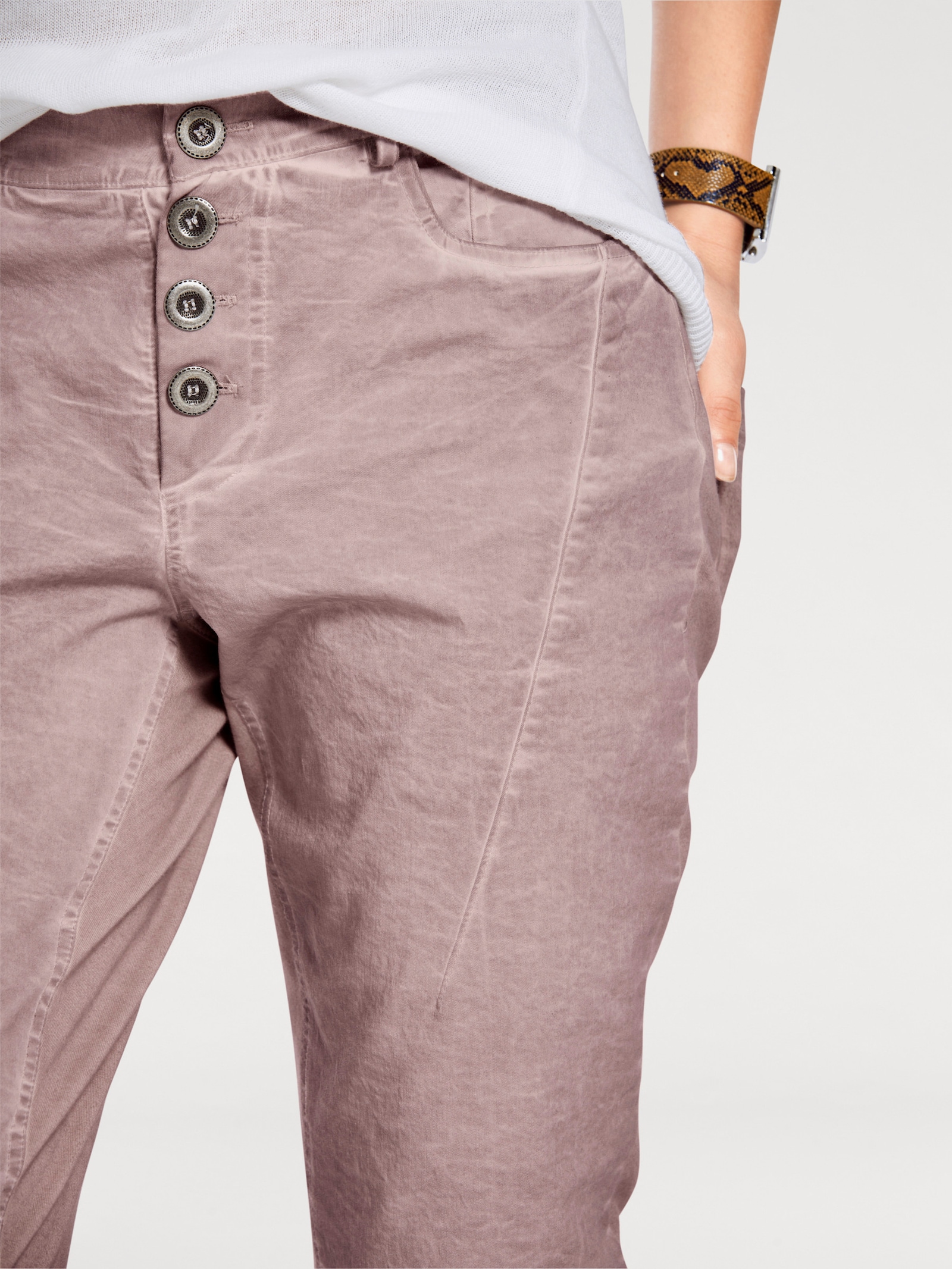 heine Jerseyhose in Karottenform - rosé
