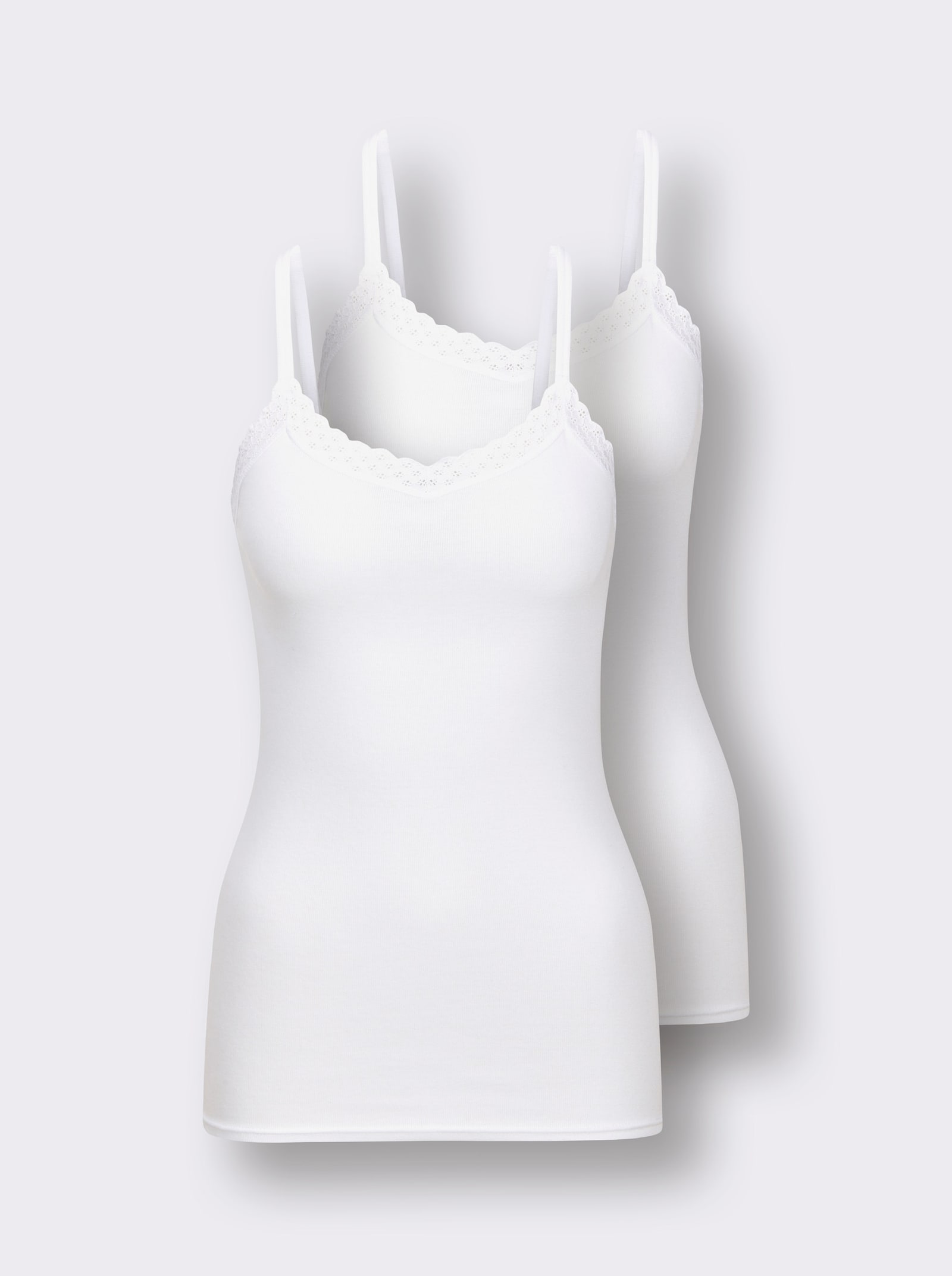 wäschepur Trägerhemd - weiss