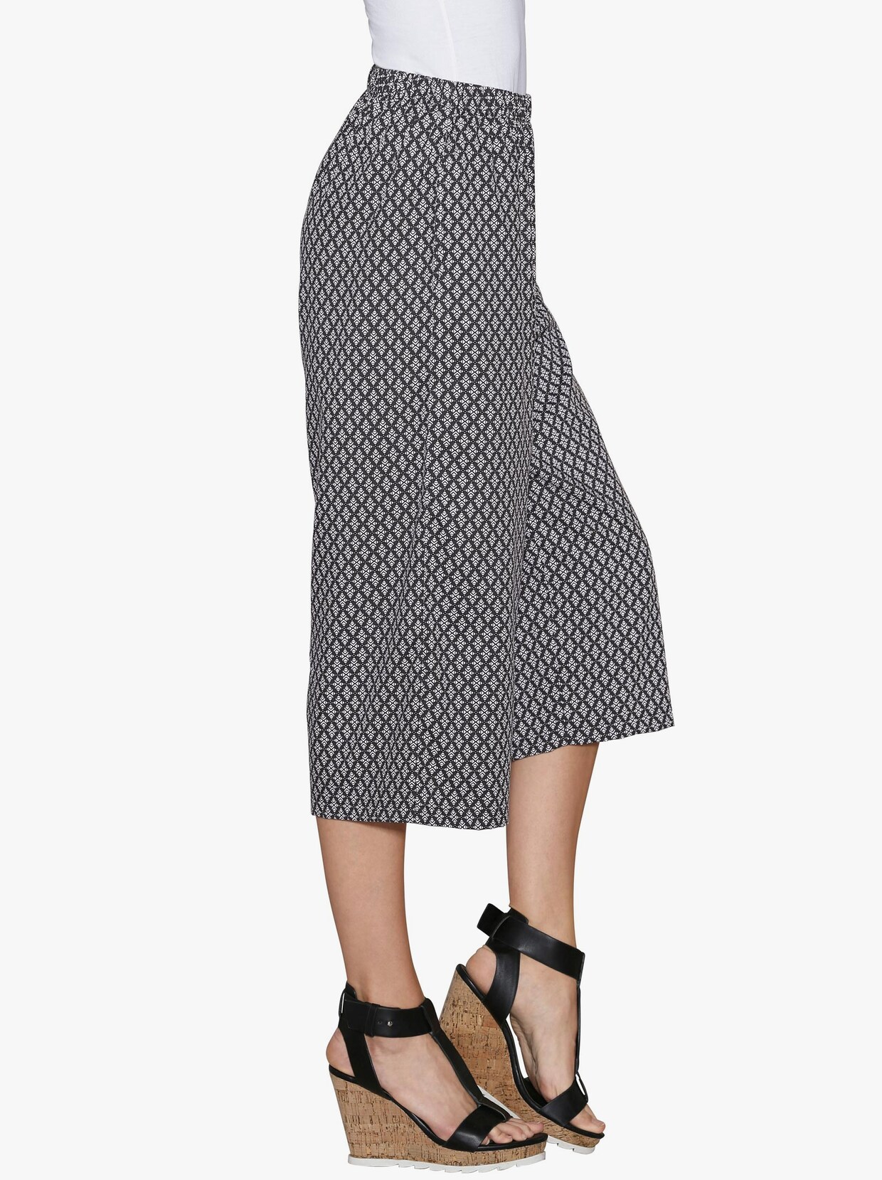 Nohavicová sukňa - Čierna a biela skontrolovať