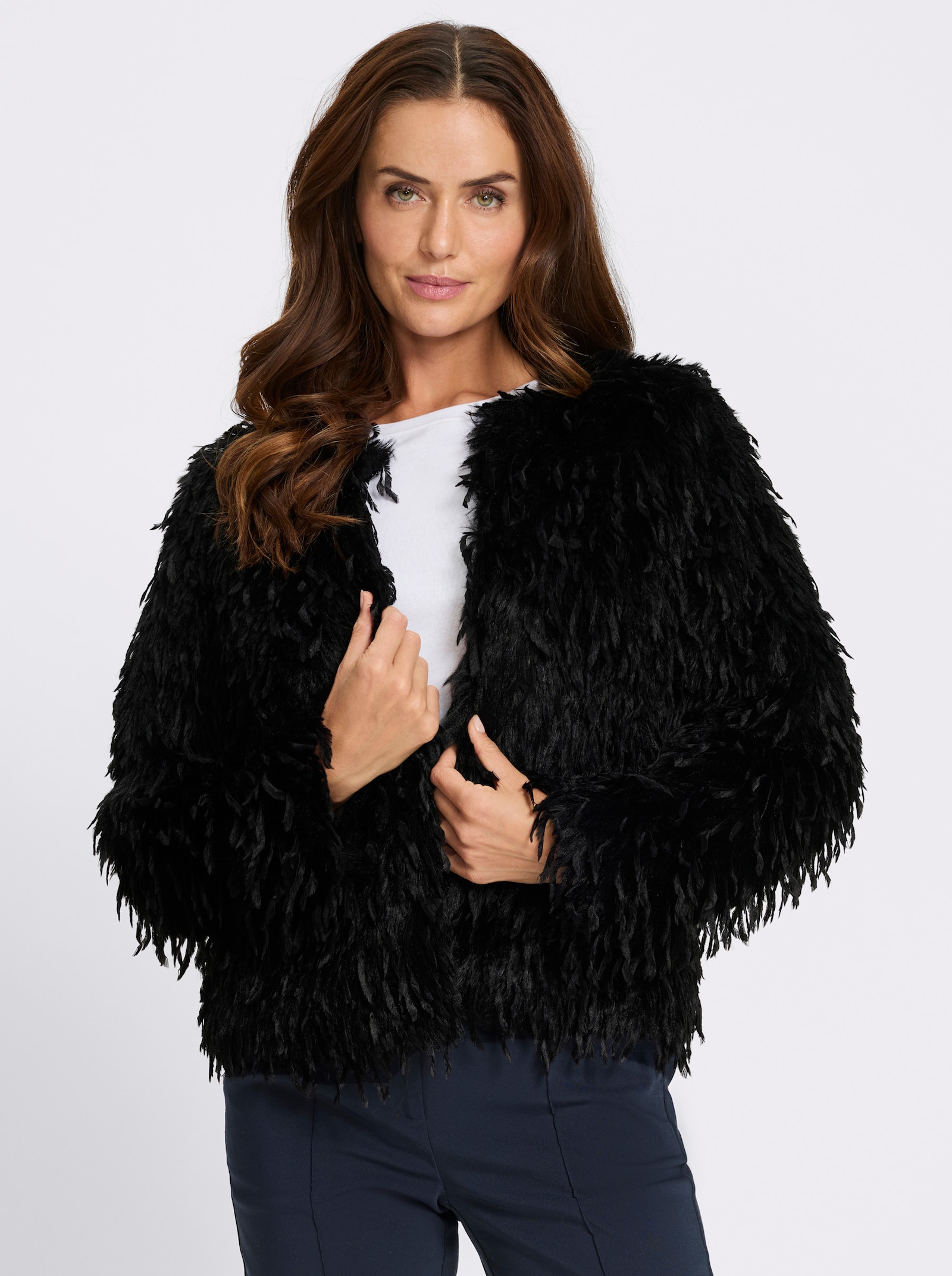 heine 2-in-1-Jacke mit abnehmbaren Ärmeln - schwarz