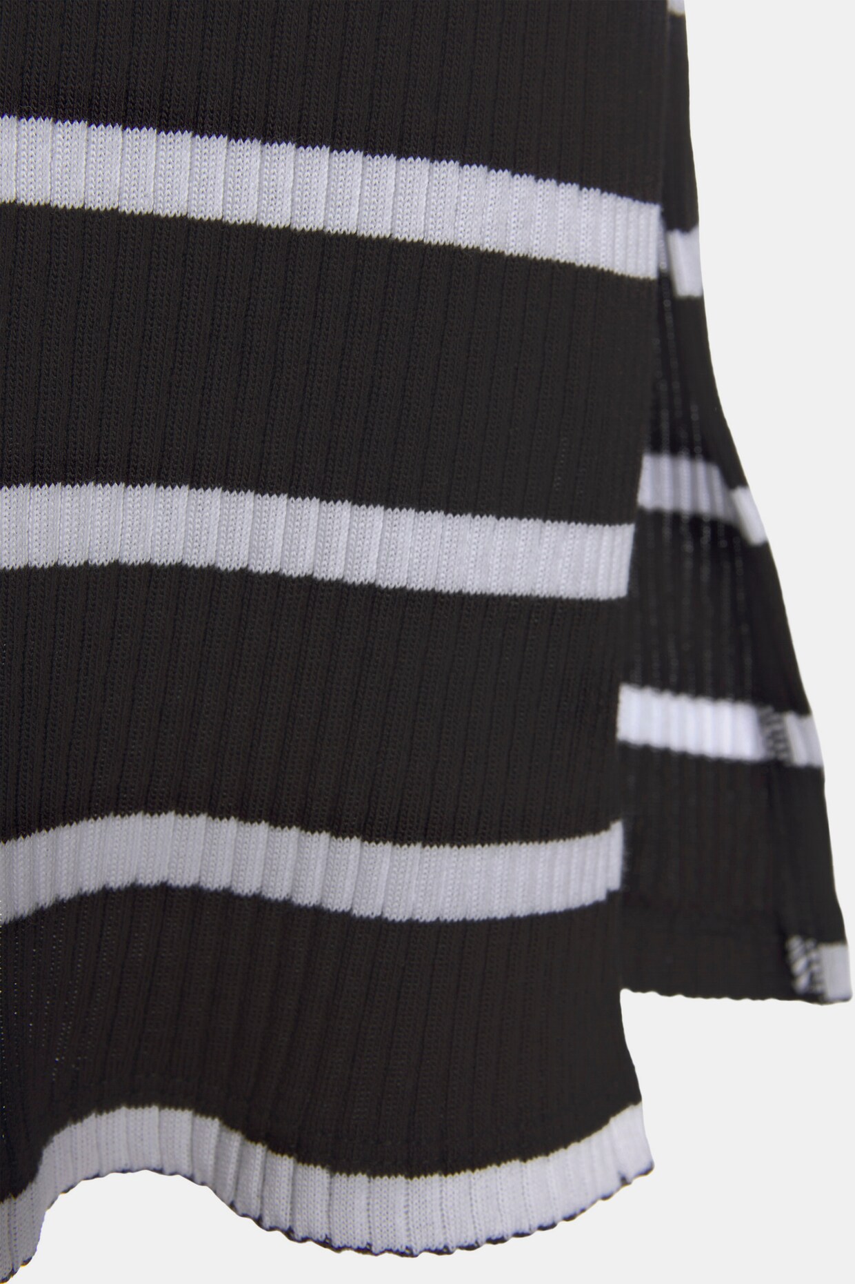 LASCANA Shirtkleid - schwarz-weiß-gestreift