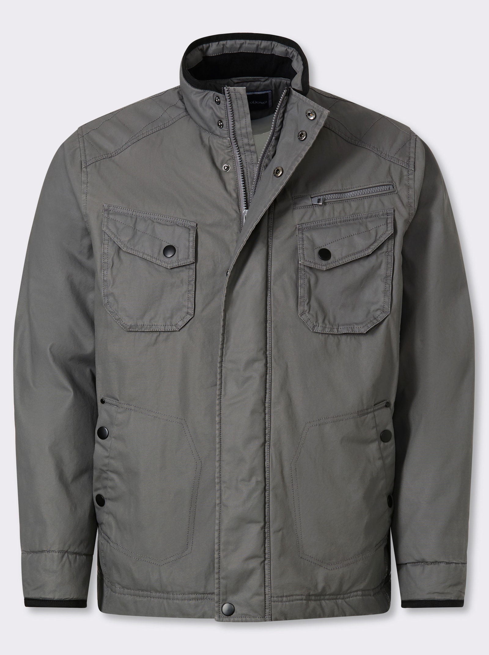 Marco Donati Jacke mit 7 Taschen, winterwarm wattiert - anthrazit