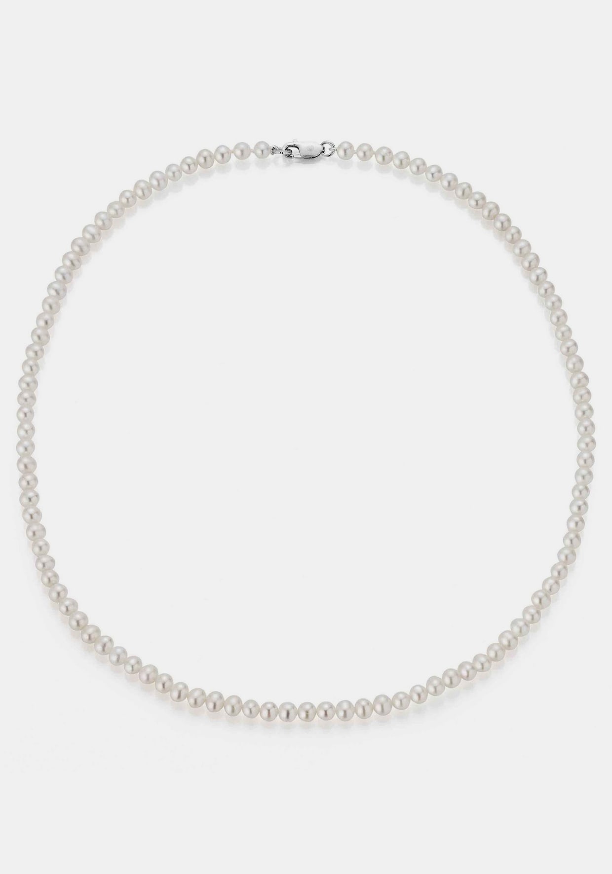 Firetti Perlenkette - silberfarben-weiß