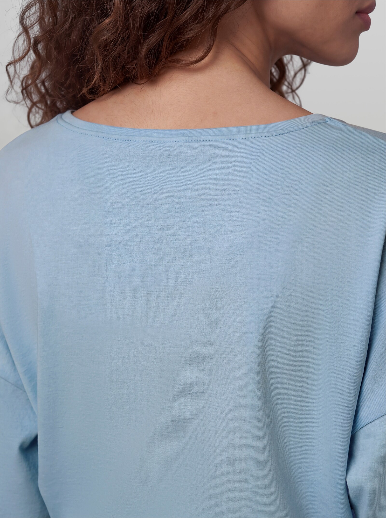heine 3/4-Arm-Shirt mit Leinen - hellblau