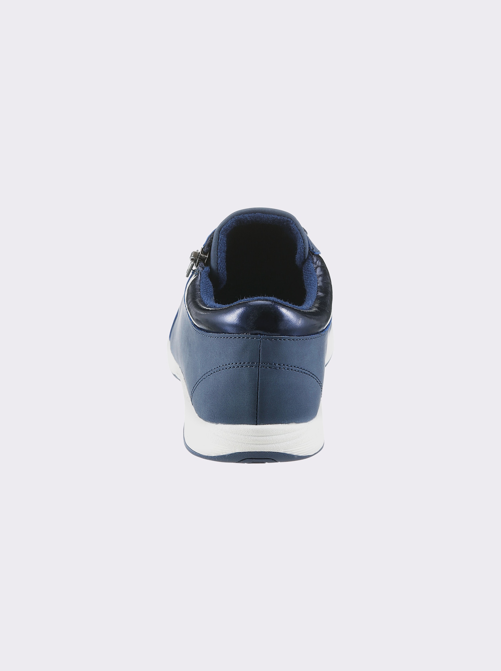 Sneaker aus Lederimitat, für schlanke Füße - marine