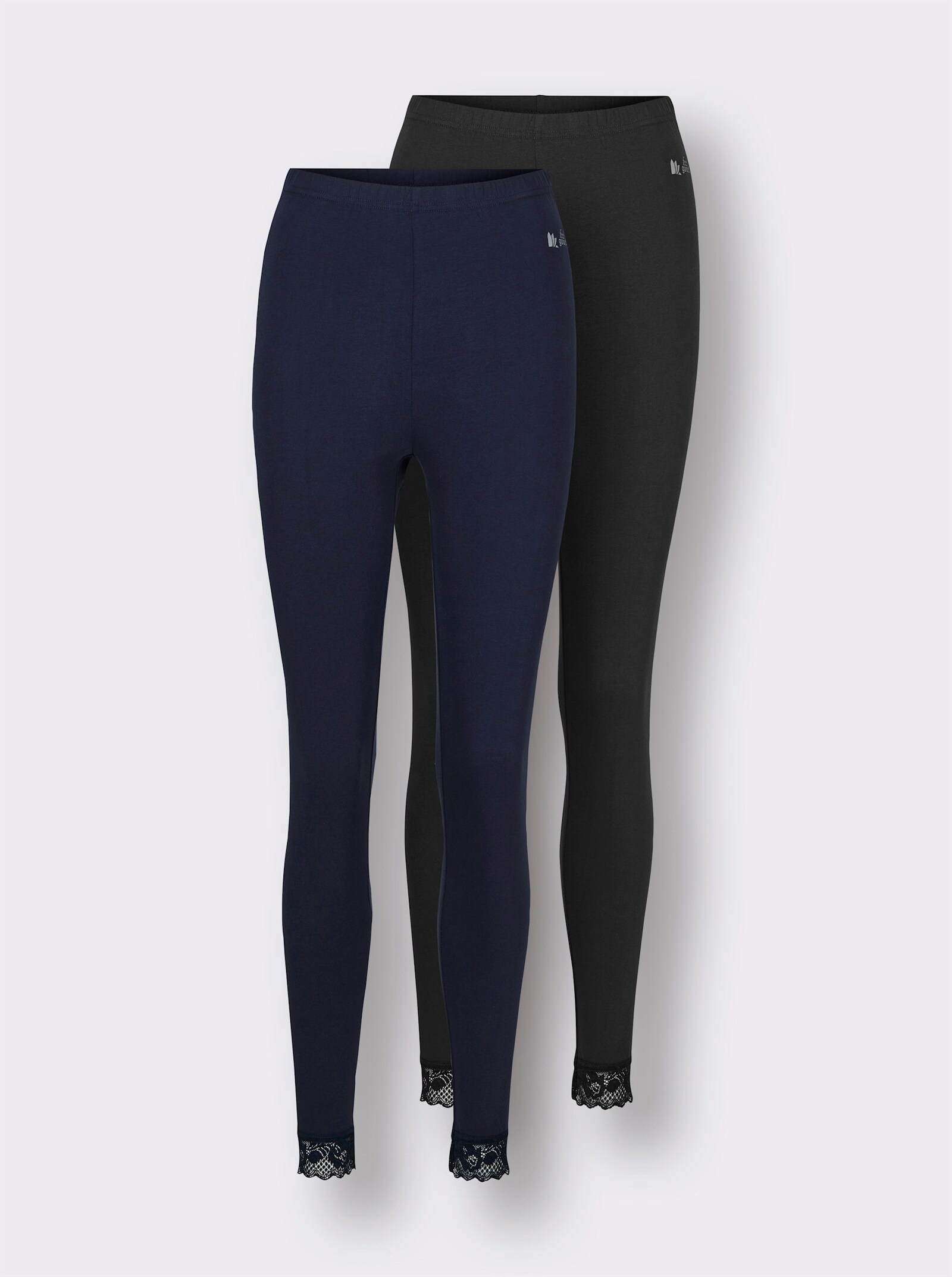 feel good Leggings - schwarz + marine