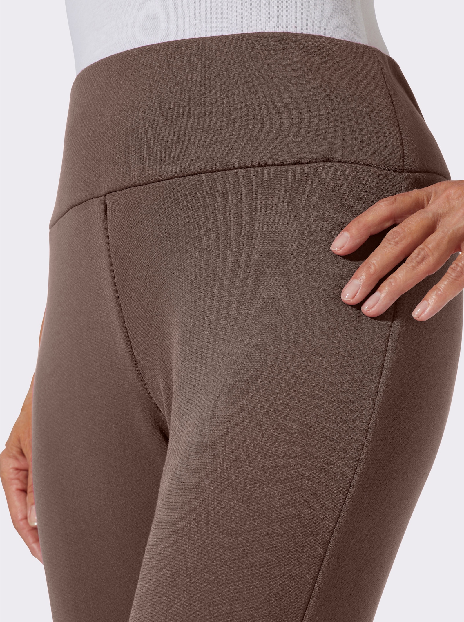 Thermoleggings mit Fleece-Futter - schoko