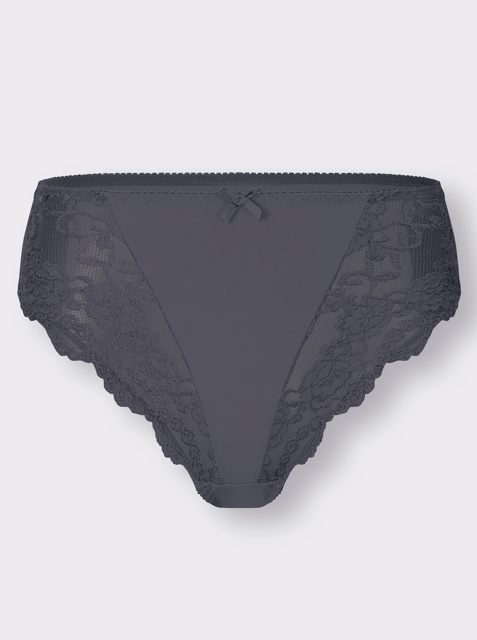 Sassa Slip met inzetten opzij - zwart + antraciet