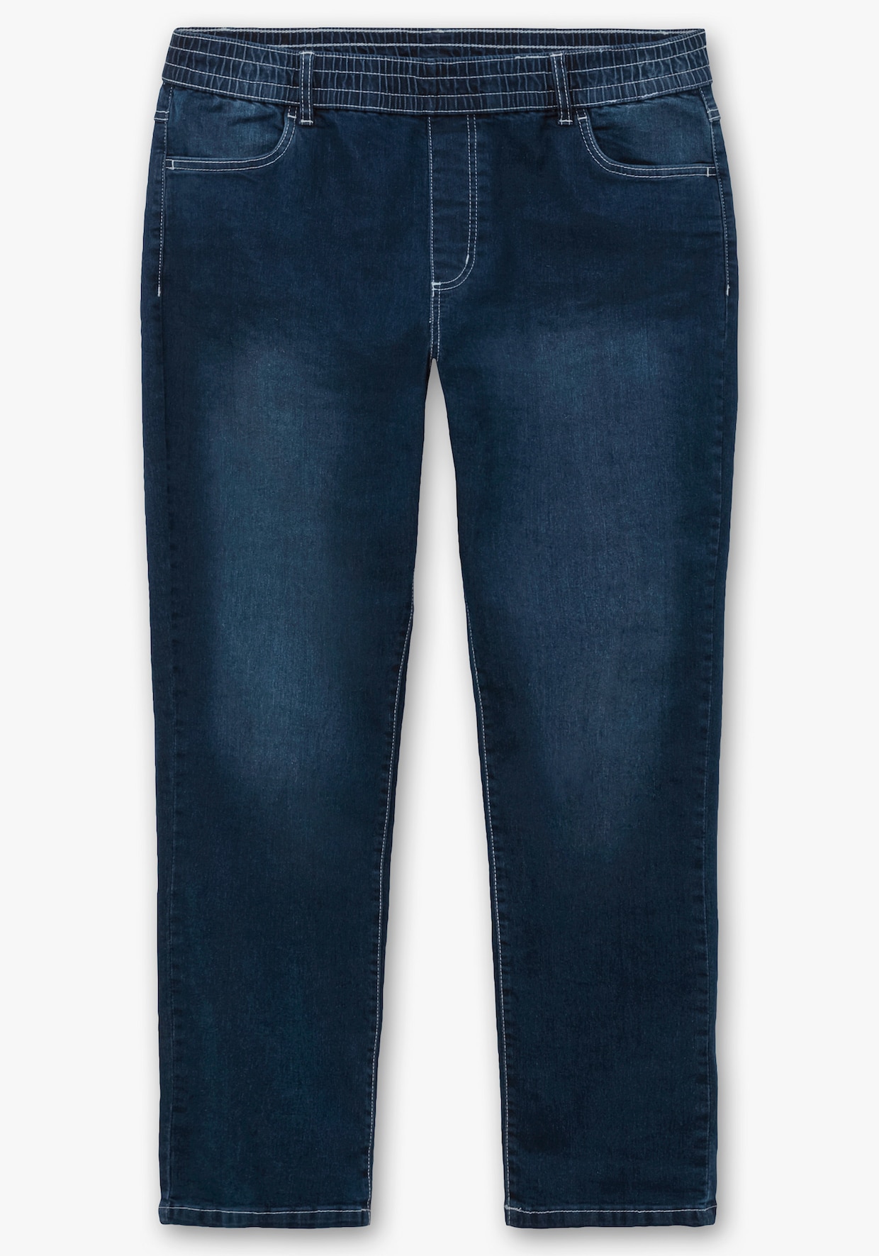 High-waist-Jeans - blue-stone-washed