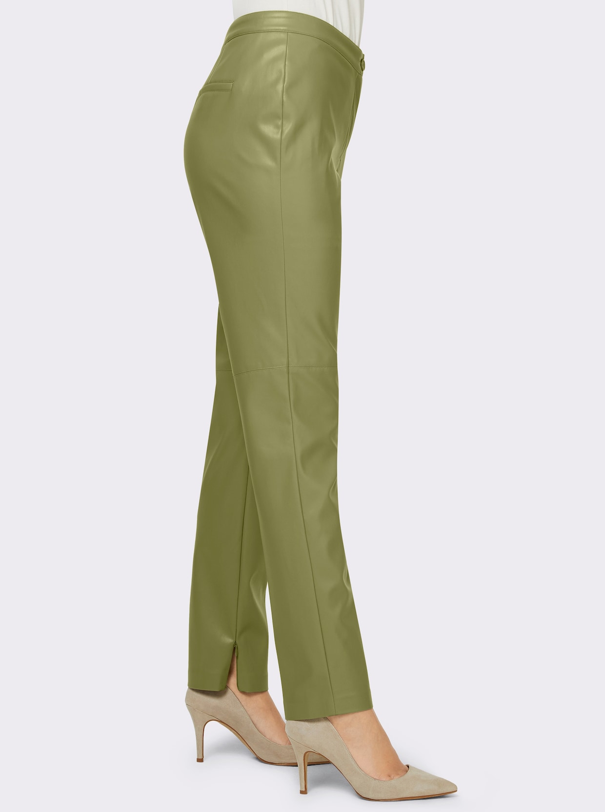 Pantalon en synthétique - vert roseau