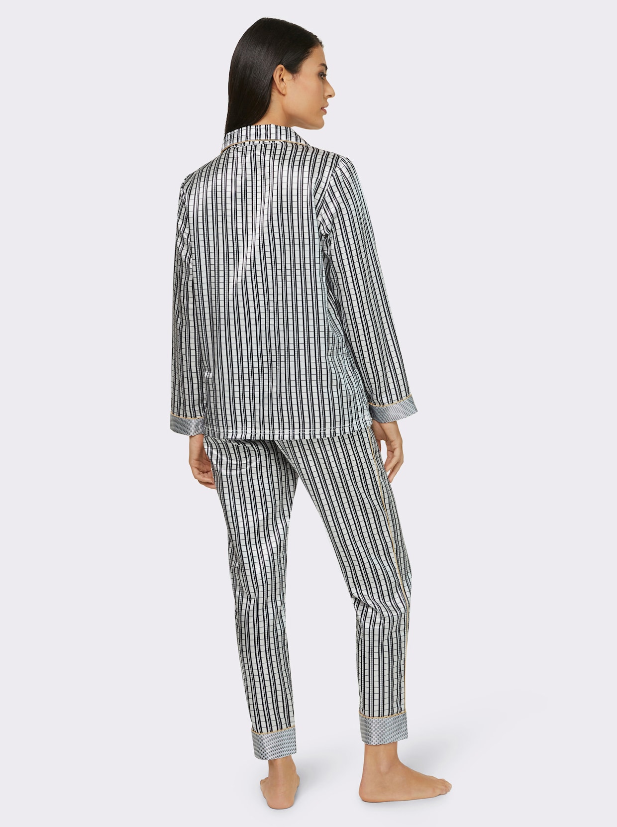 wäschepur Pyjama - zwart/wit geprint