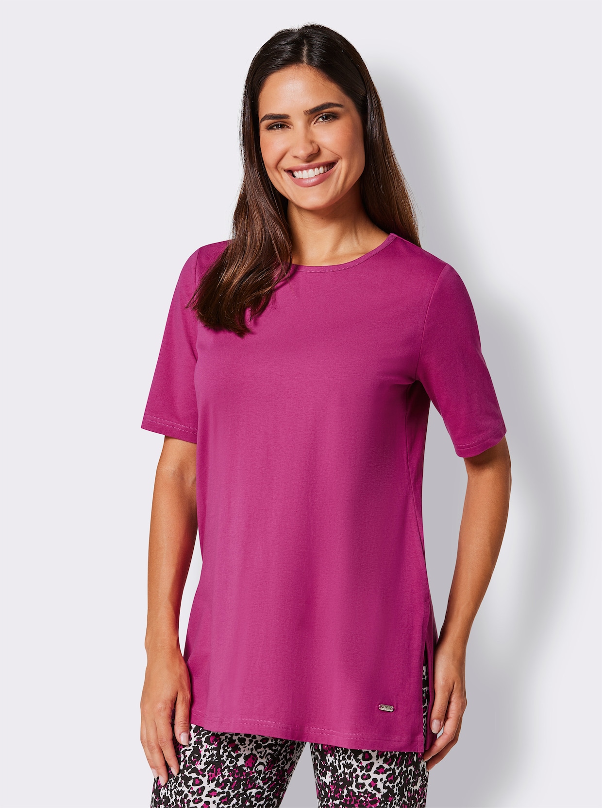 feel good Lang shirt - magenta