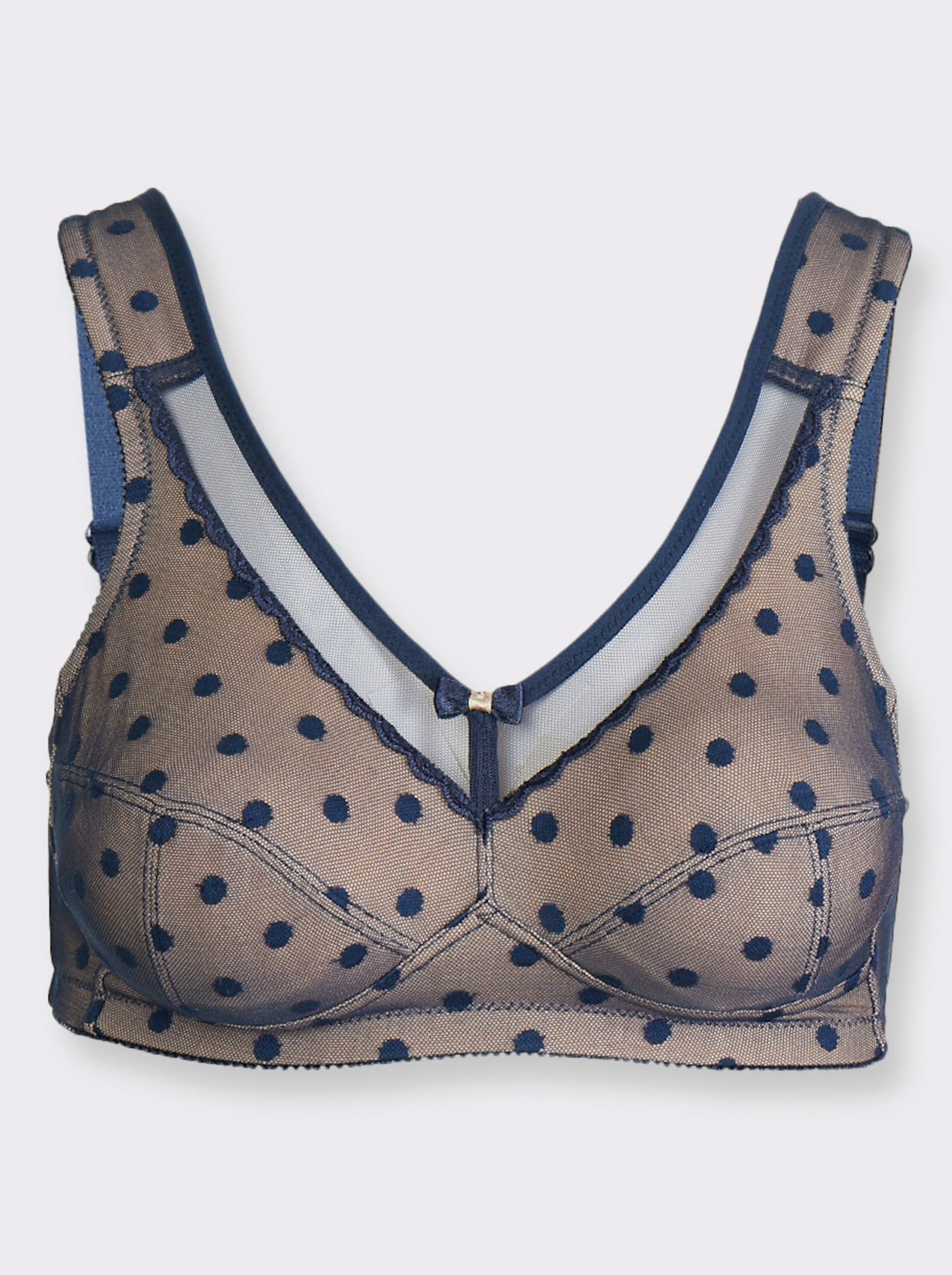 Susa Entlastungs-BH ohne Bügel - marine-getupft