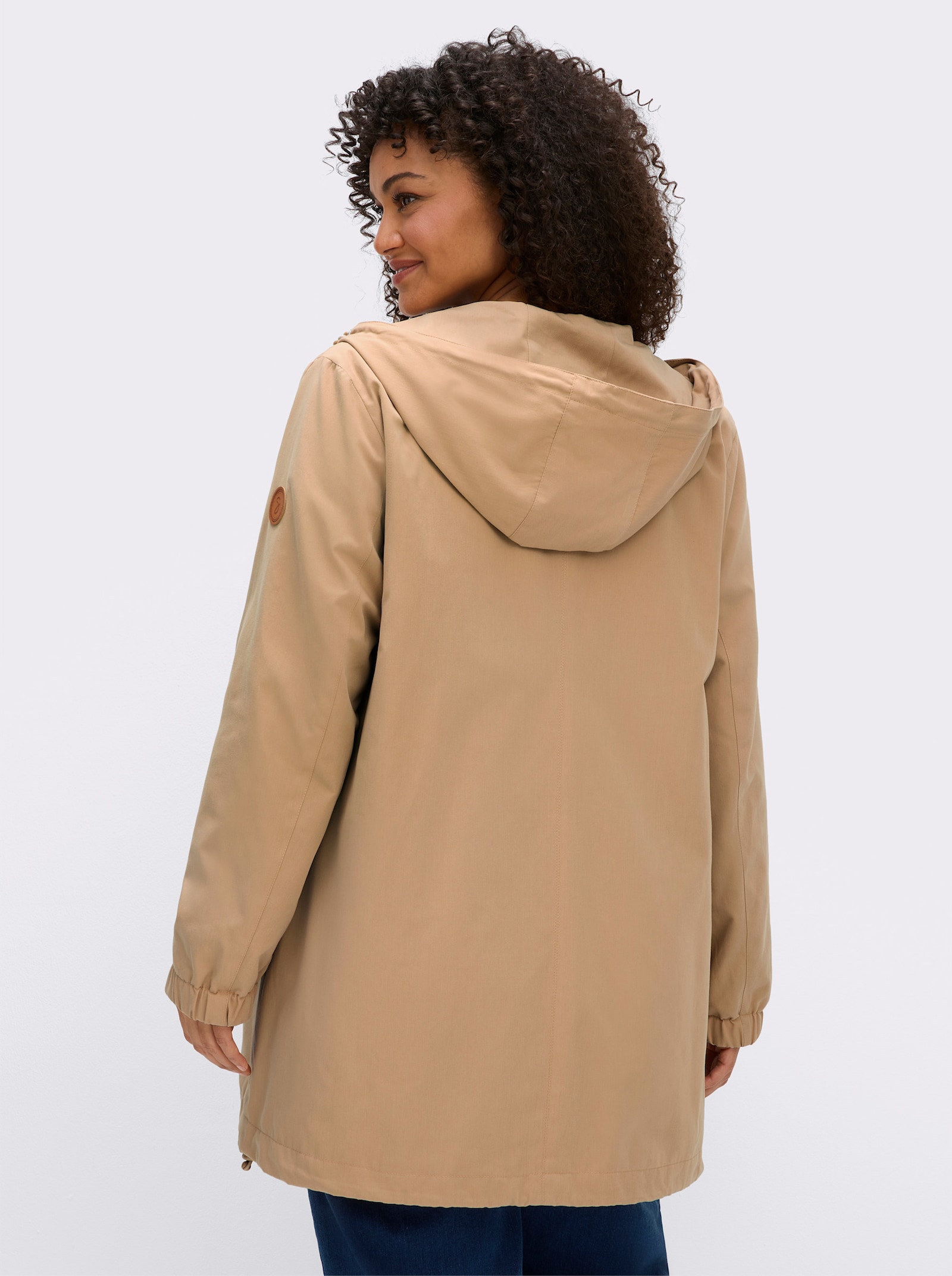 sheego Übergangsjacke in A-Linie - camel